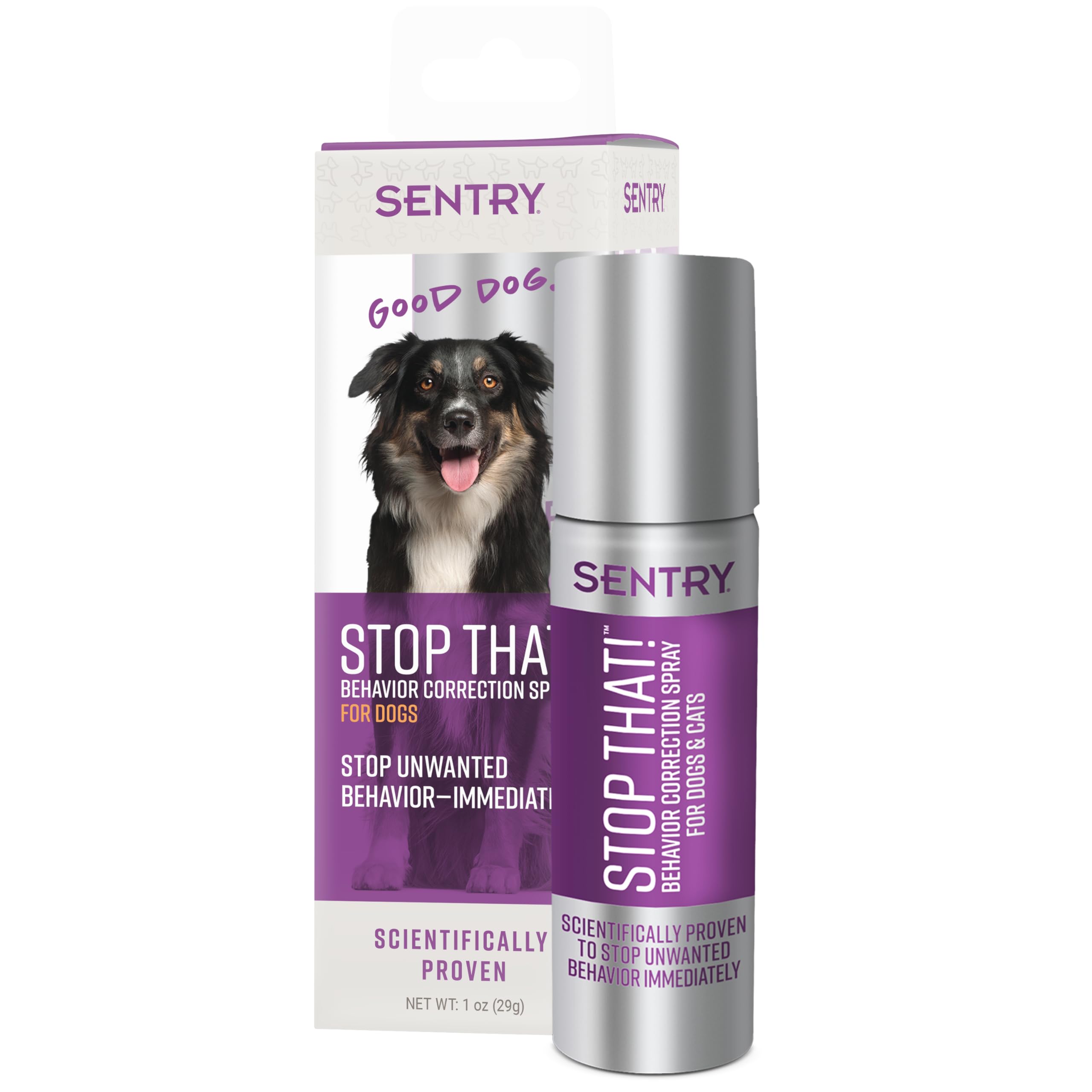 Sentry Stop That! Behavior Correction Spray For Dogs, Pheromone Mist And Noise, 1 Oz