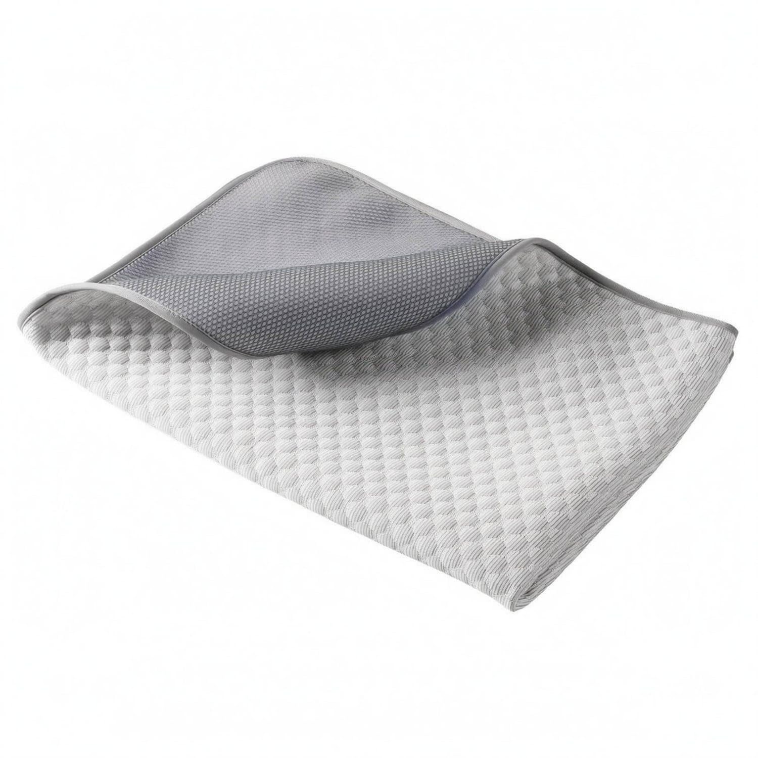 CLOVRIX QuickDrying Pet Cooling Mat Thickened NonSlip Cooling Mat Soft Layered Design for Sofa, Car Seat, Floor, Gray, XXL