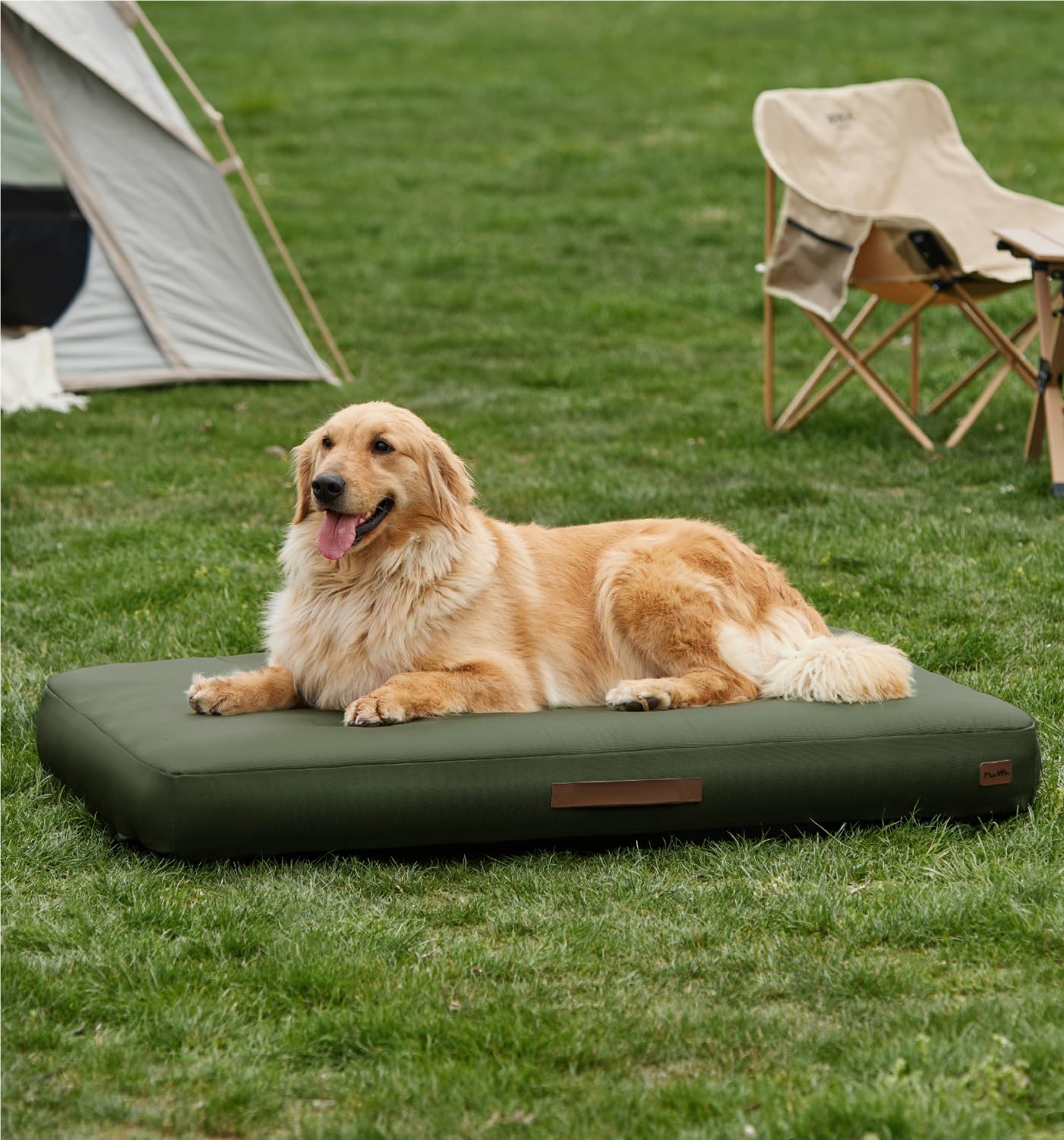 Made4Pets Inflatable Dog Bed Outdoor Waterproof - Self-Inflating Dog Camping Bed For Medium To Large Breeds, Heavy-Duty Oxford F
