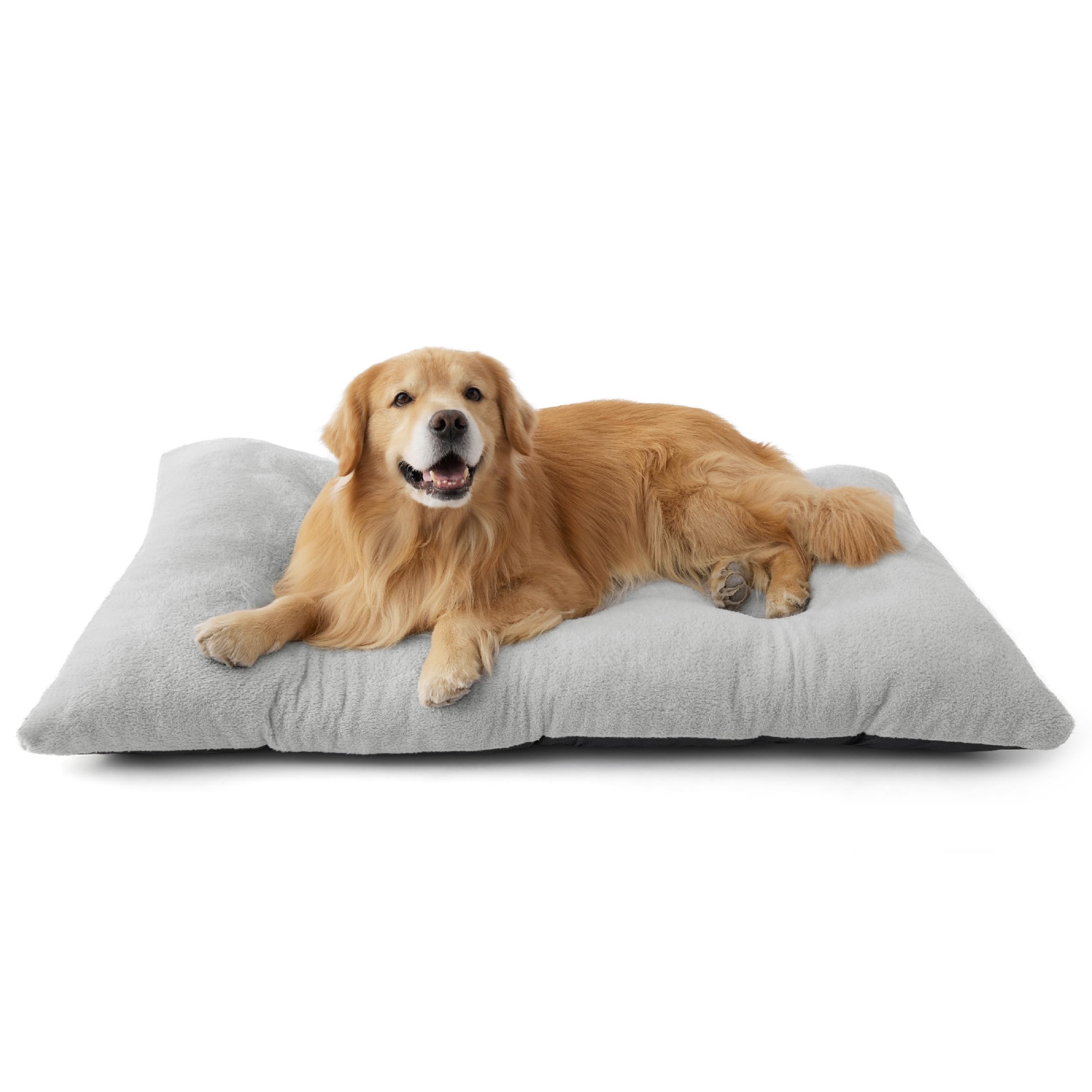 Bedsure Washable XXL Dog Bed for Crate, Giant Comfort Fluffy Plush Pet Pillow Bed Kennel Pad with Non-Slip Bottom, Machine Washa