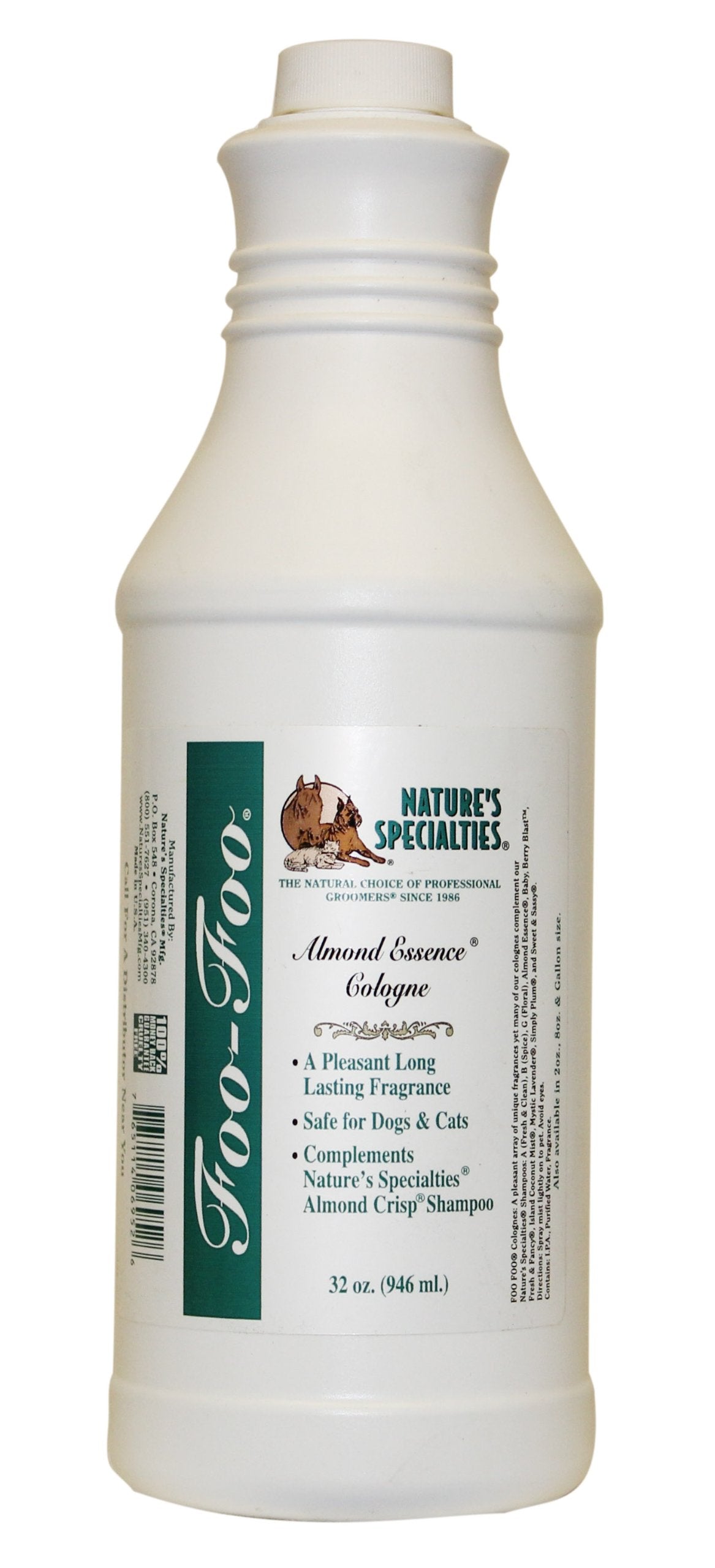Nature'S Specialties Almond Essence Dog Cologne For Pets, Natural Choice For Professional Groomers, Ready To Use Perfume, Finish