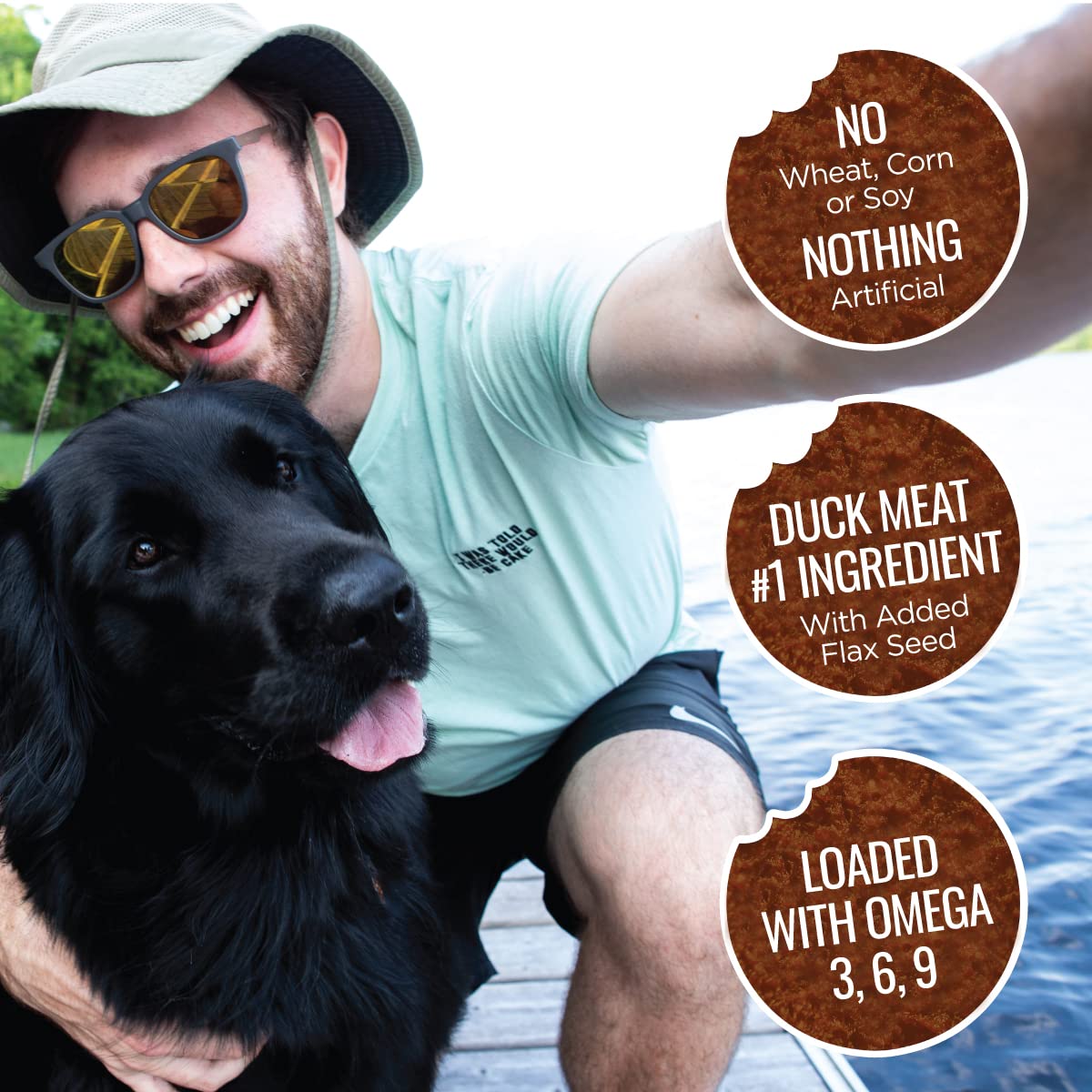 Smart Cookie Duck Jerky Dog Treats with Flax Seed, Omega Oils- Hypoallergenic Strips for Dogs and Puppies with Allergies, Sensit