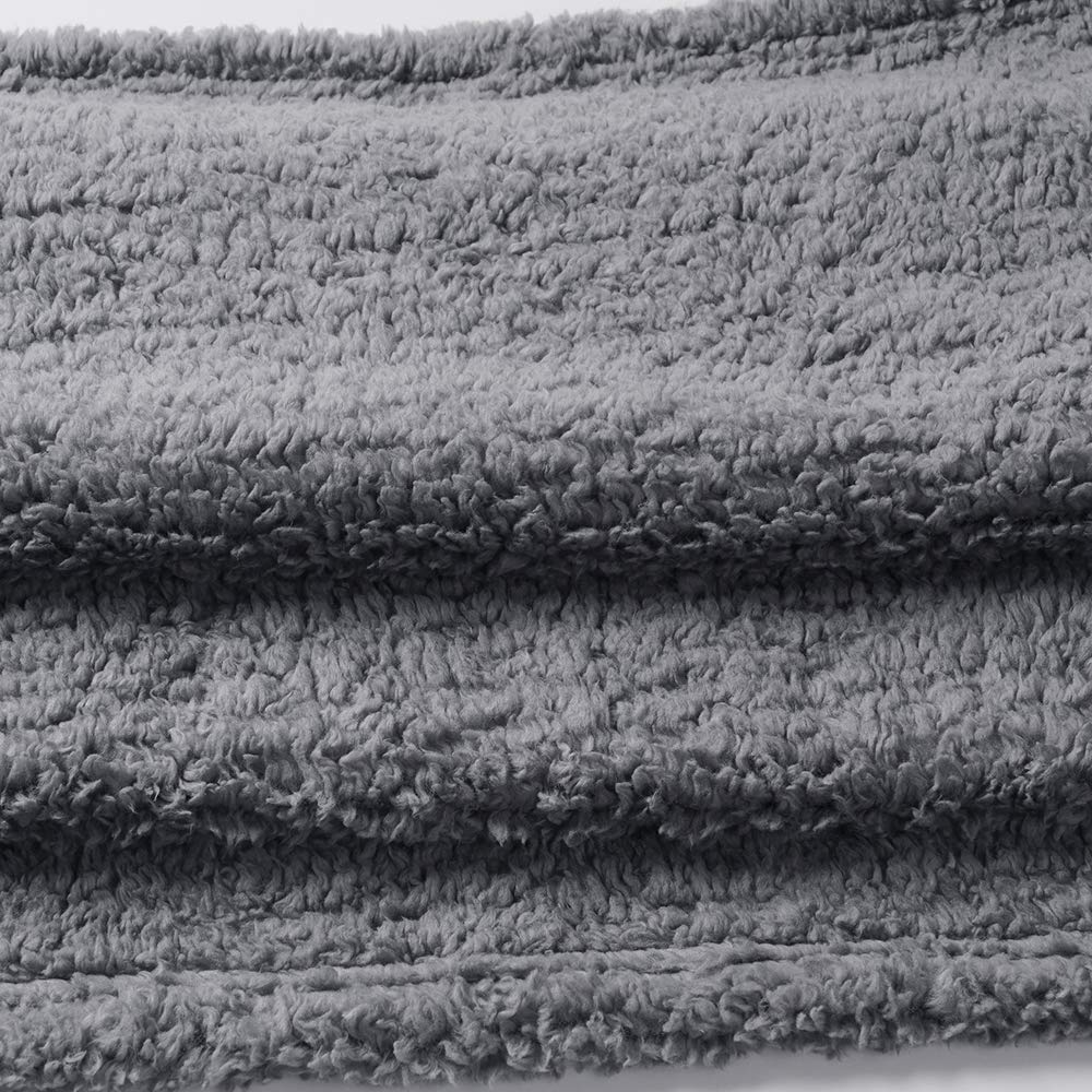 1 Pack 3 Calming Blankets Fluffy Premium Fleece Pet Blanket Soft Sherpa Throw For Dog Puppy Cat Grey Large (41'' X31'')