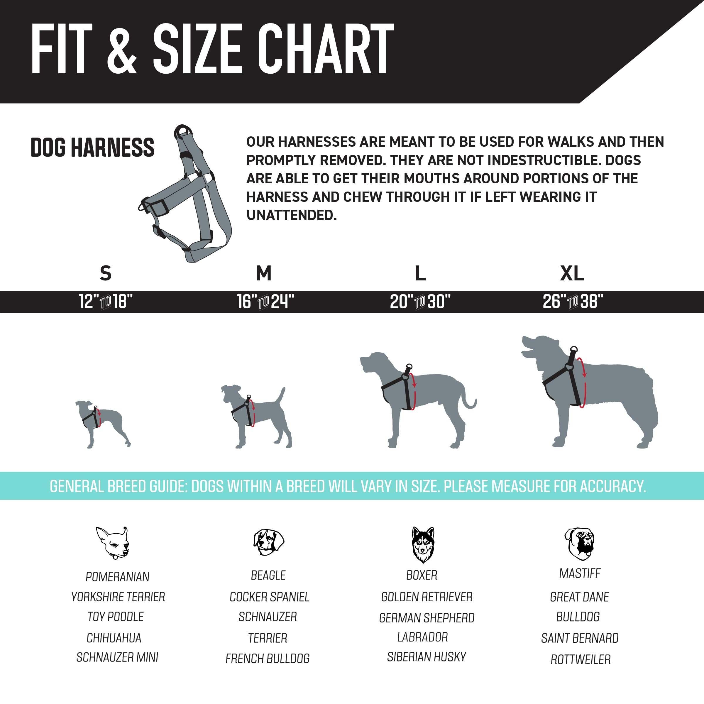 Wolfgang Heavy Duty Adjustable Dog Harness, Pull-Tested for Walking & Training, MarbleSwirl Print, Large