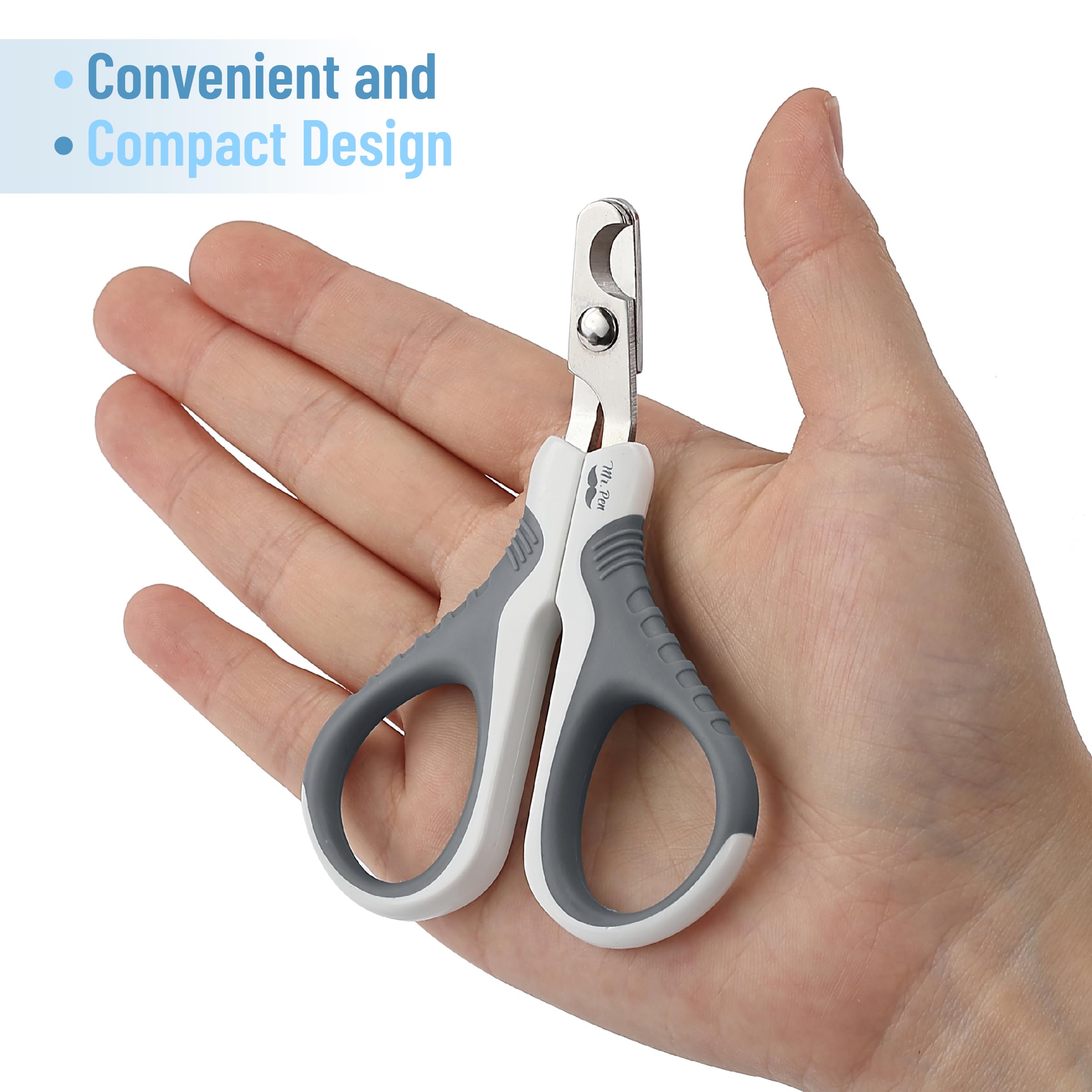 Mr. Pen- Cat Nail Clipper, White & Gray Cat Nail Trimmer, Cat Nail Clippers, Cat Claw Clippers, Cat Clippers For Nails, Pet Nail Clippers, Kitten Nail Clipper, Small Dog Nail Clipper Cat Claw Trimmer
