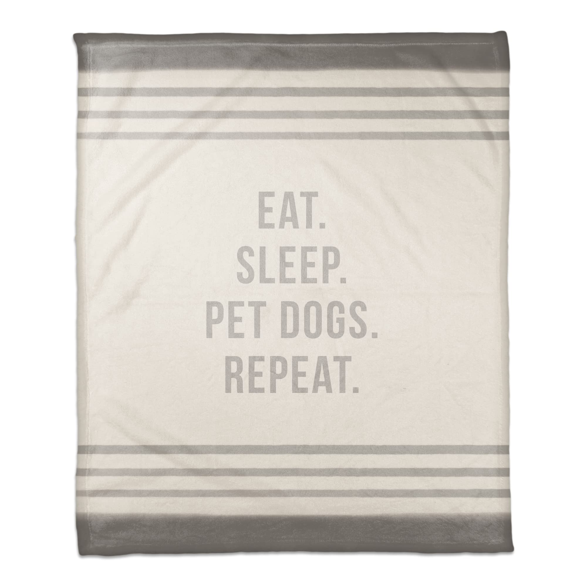 Creative Products Eat Sleep Pet Dogs Repeat 50x60 Coral Fleece Blanket