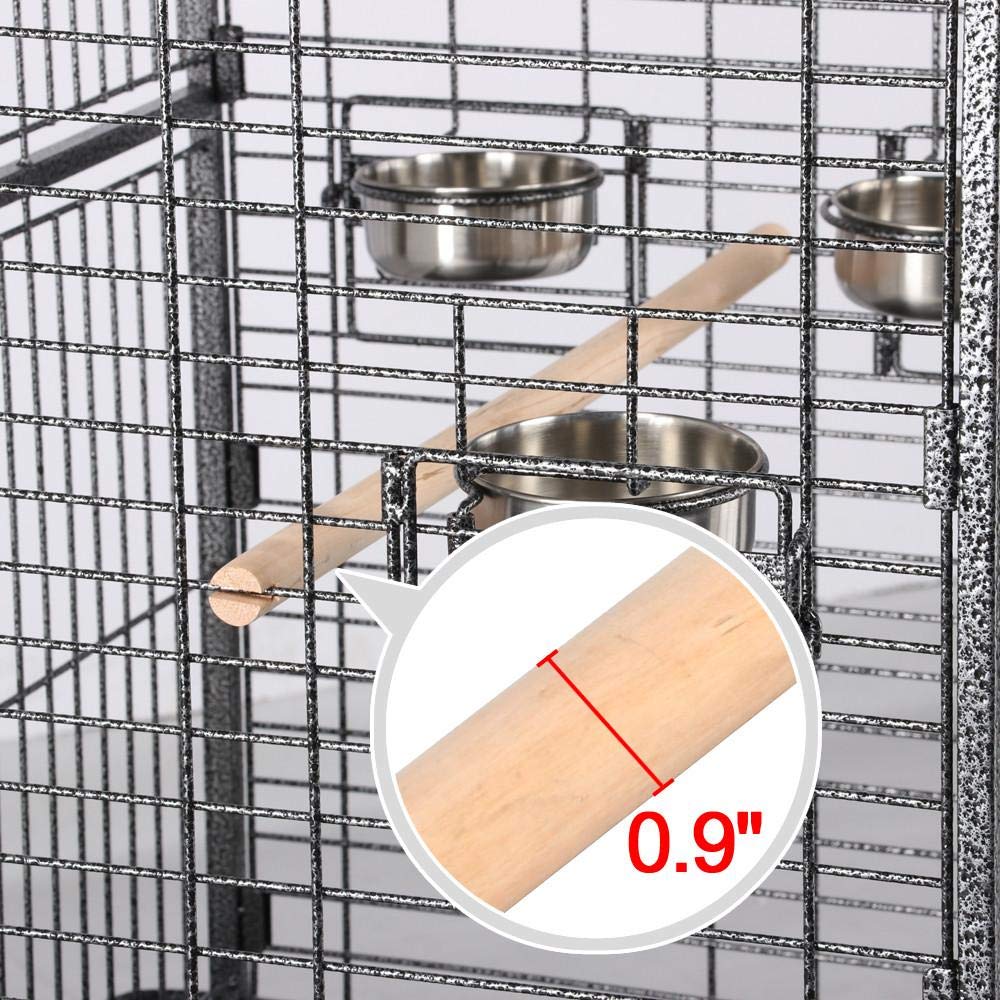 Topeakmart Extra Large Parrot Bird Cage Mini Macaw Cockatoo Cockatiels African Grey Bird Cage With Open Play Top