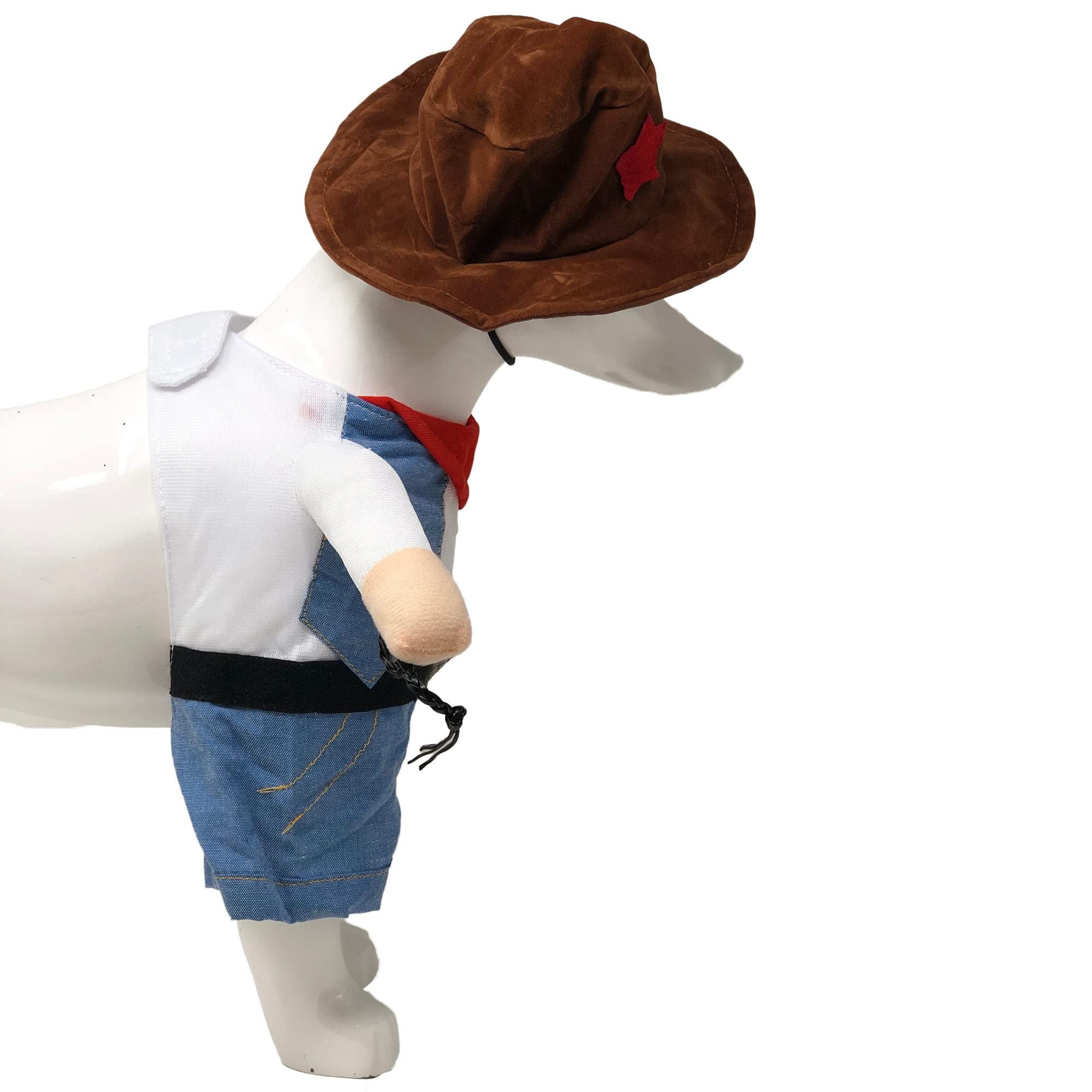 Pet Life 'Rodeo Bones' Cowboy Pet Dog Costume Uniform(D0102HAXPBV.)