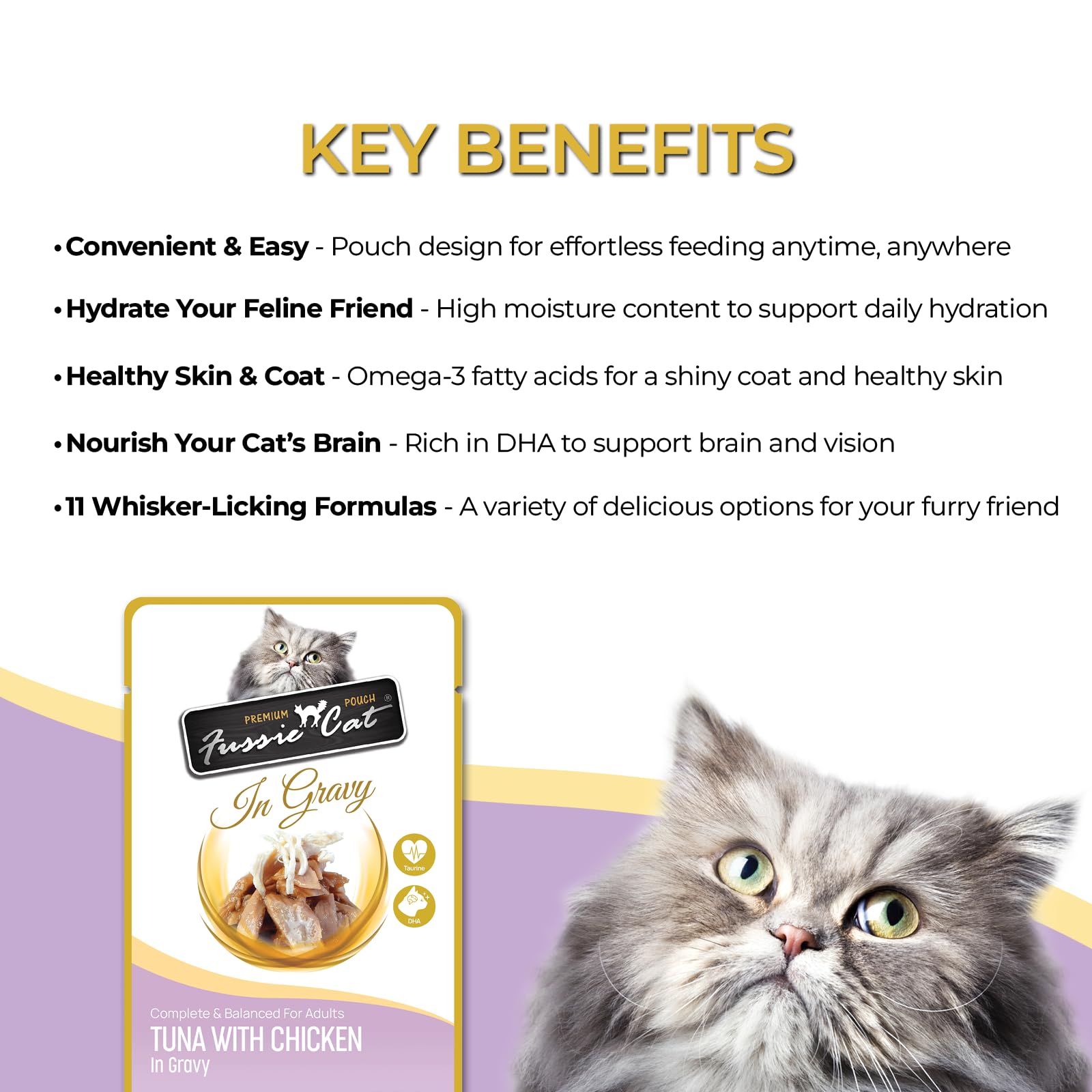 Fussie Cat Premium Tuna w/Chicken in Gravy