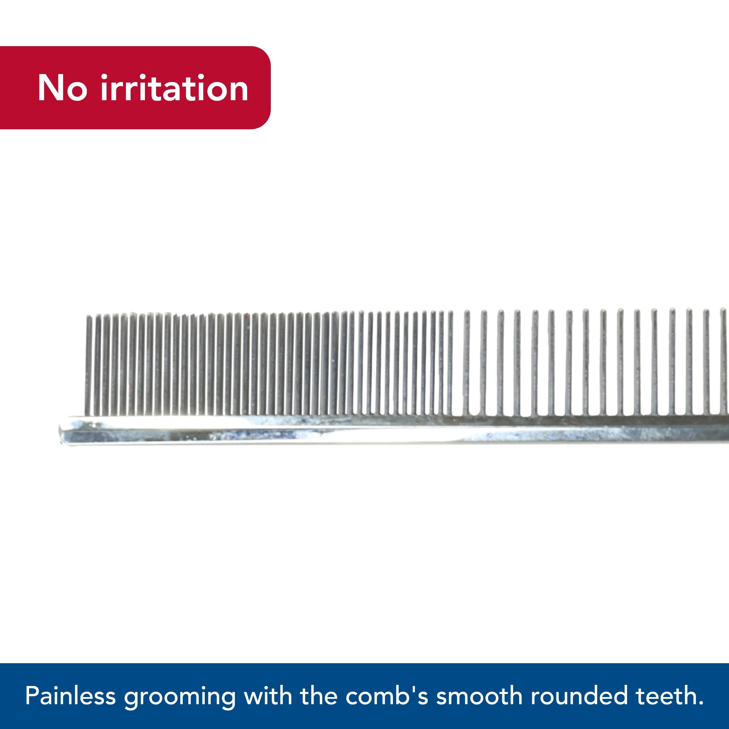 Coastal Pet Safari Dog Grooming Combs For Medium And Fine Coats - Undercoat Rake For Fine Coats - For Small, Medium Or Large Dogs - 4 1/2'