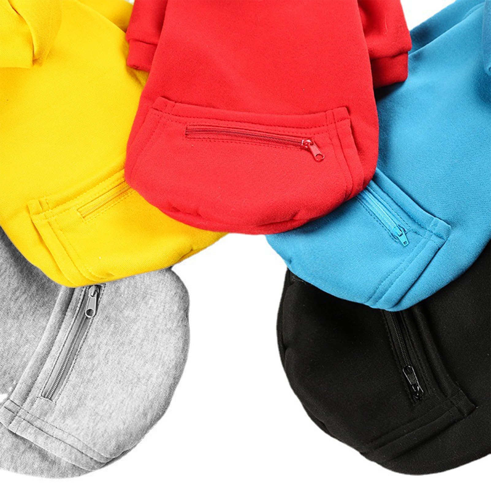 Jecikelon Winter Dog Hoodie Sweatshirts with Pockets Warm Clothes for Small Dogs Chihuahua Coat Puppy Custume Clothing (XX-Small