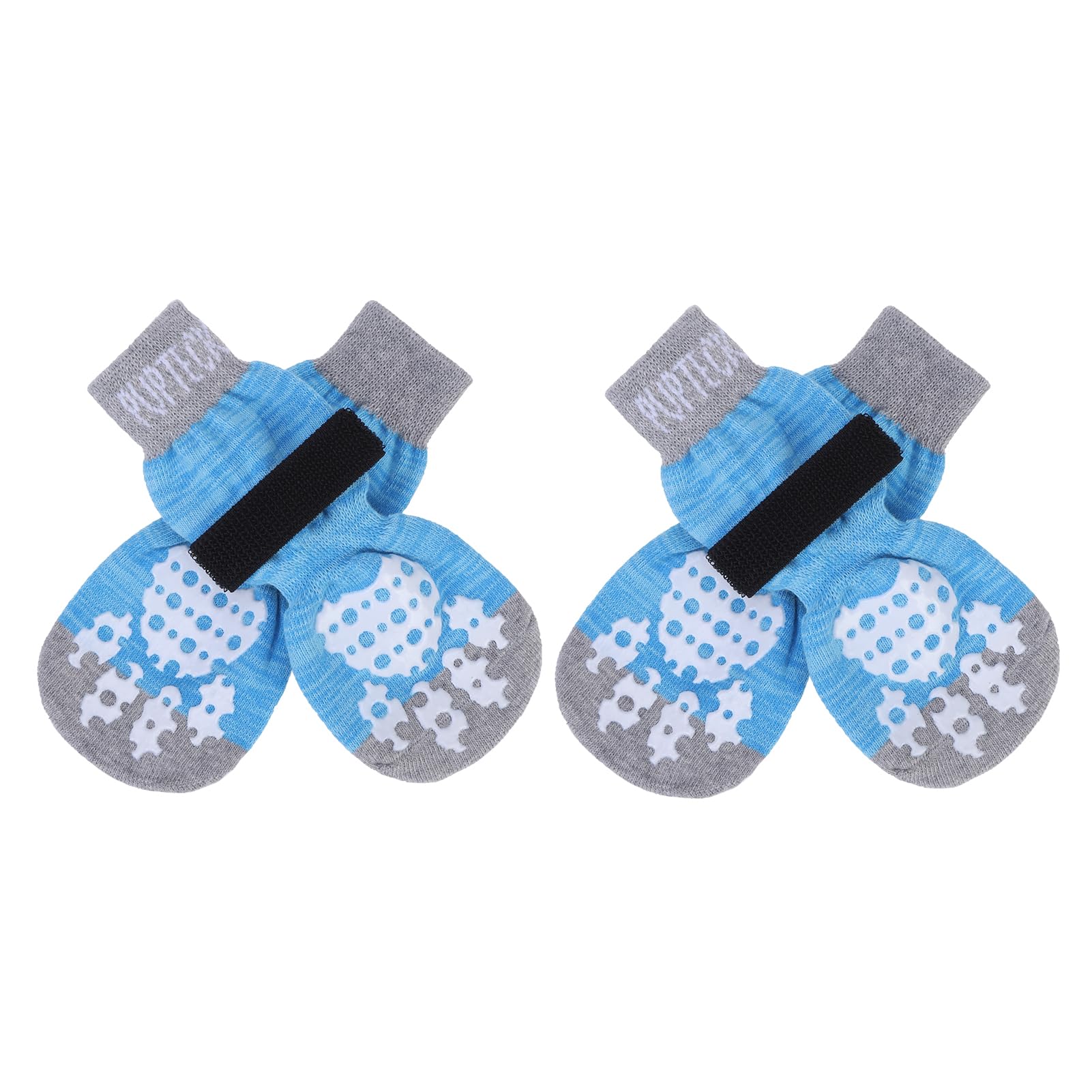 Pupteck Anti-Slip Dog Socks With Double Sides Grips For Small Medium Large Dogs Hardwood Floors Prevents Licking, Dog Shoes For Hot Pavement Traction Control Paw Protector For Senior Dogs