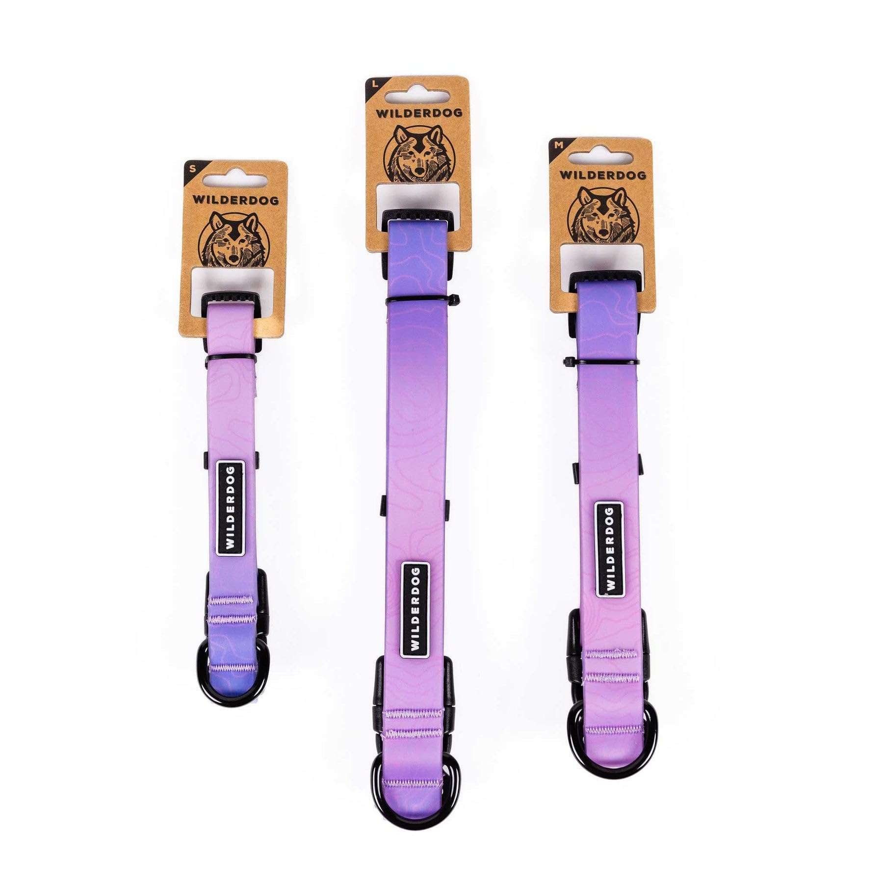 Wilderdog Waterproof Dog Collar - Repels Water & Dirt - Small 11''-15'' - Aurora