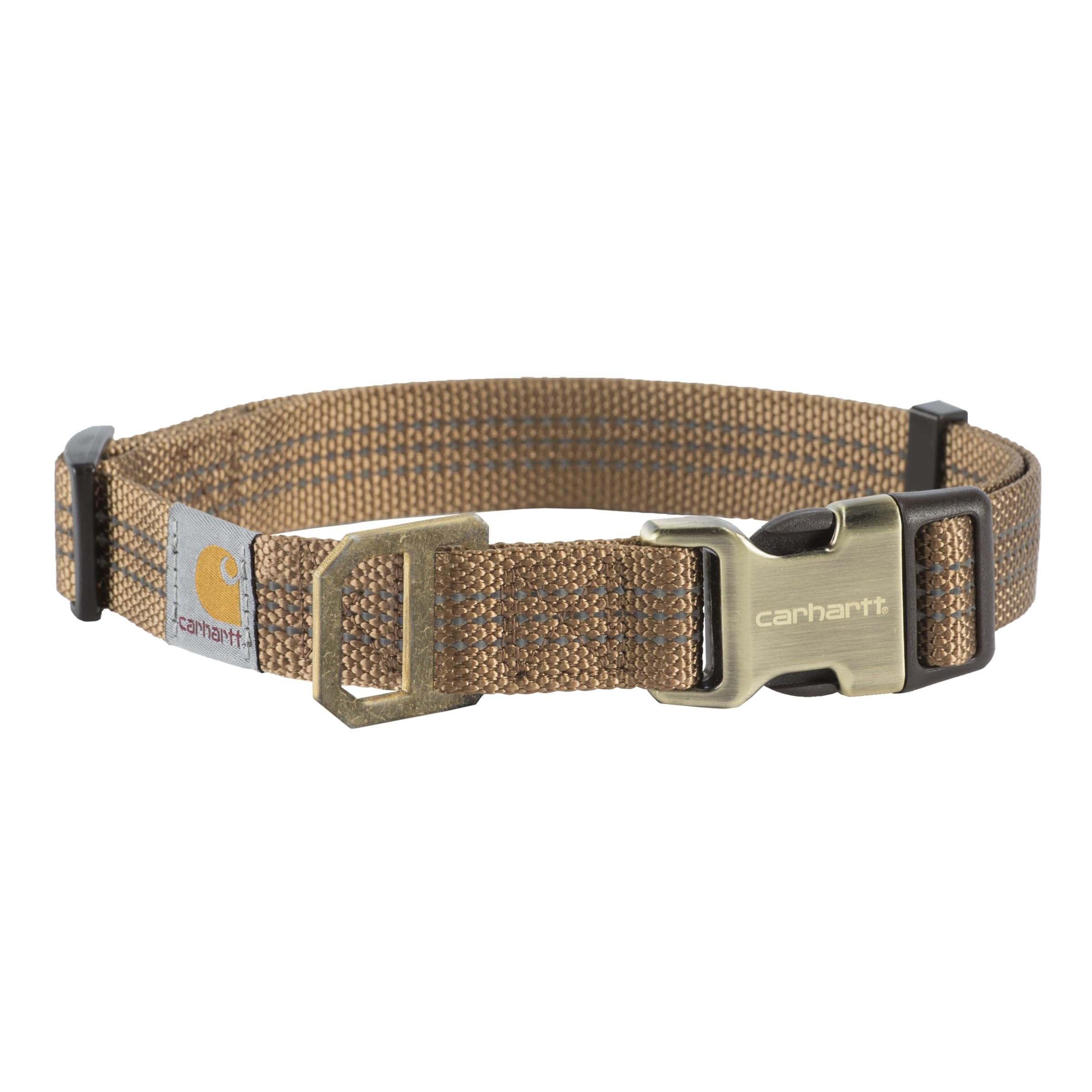 Carhartt Dog Collar Brown/Brushed Brass Large