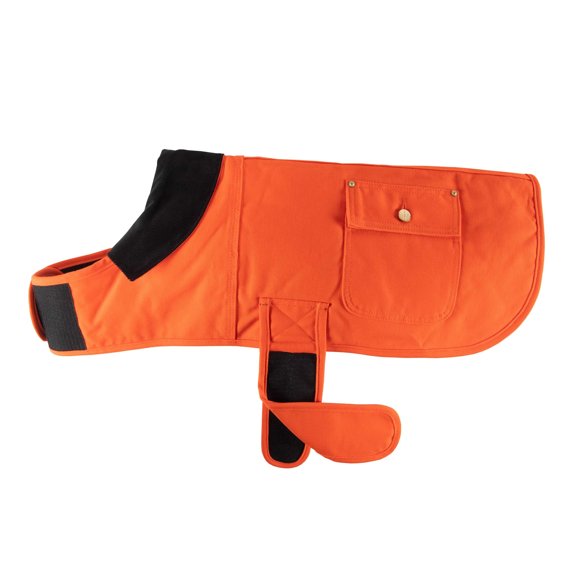 Carhartt Firm Duck Insulated Dog Chore Coat Hunter Orange/Brass, Small