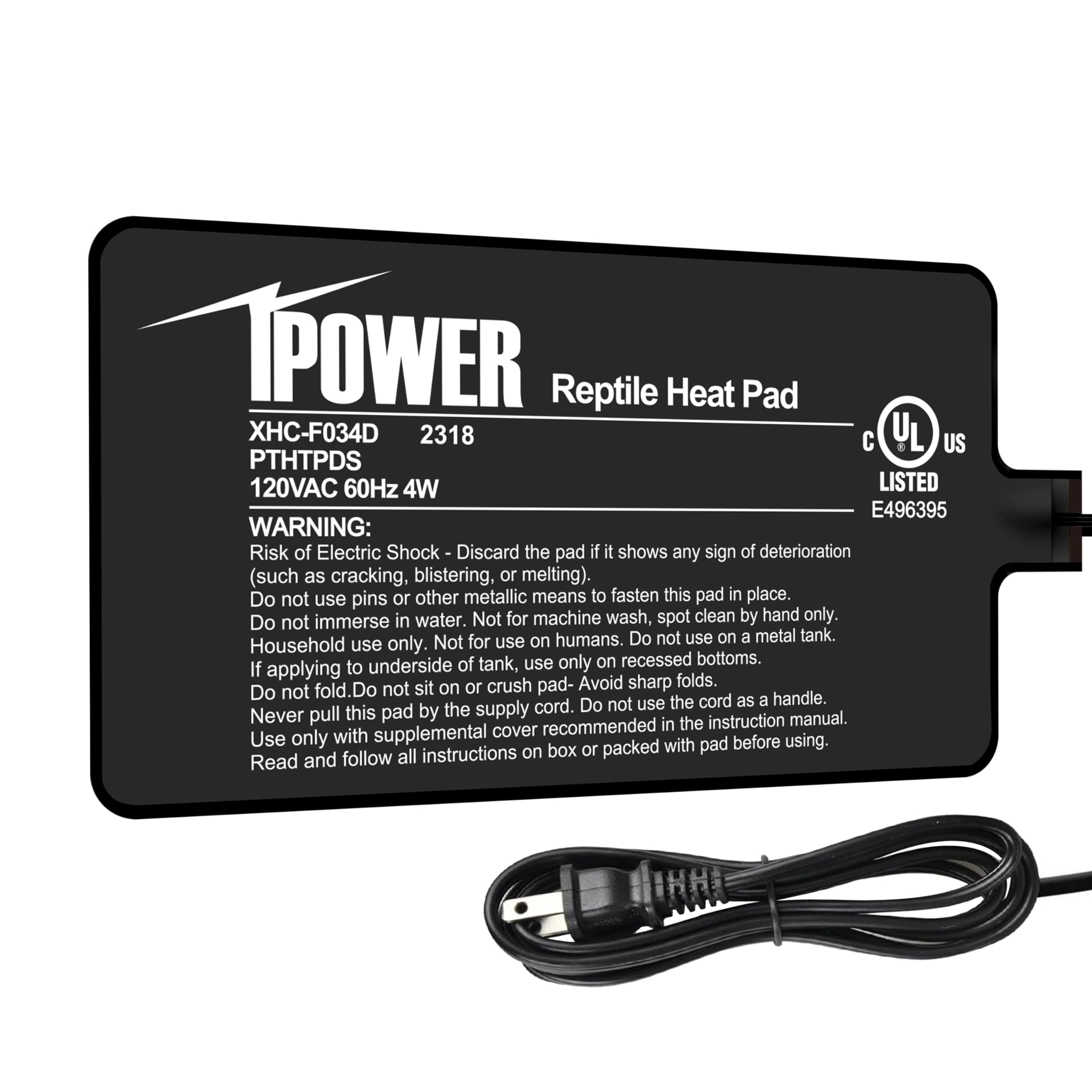 Ipower 4X7 Inch Reptile Heat Pad Under Tank Heater Terrarium Warmer Heating Mat For Turtles Lizards Frogs And Other Small Animal