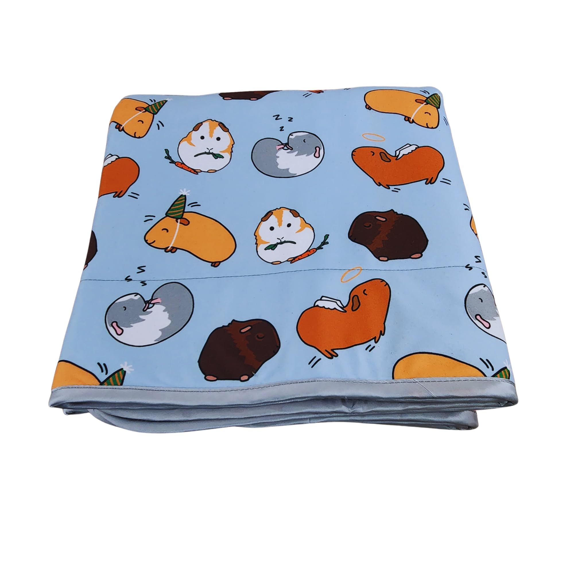 Tater Pets Guinea Pig Fleece Cage Liner - Absorbent, Machine Washable - Fits 24"x47" or 48" - Multi Color - Perfect for Guinea Pigs & Hedgeh