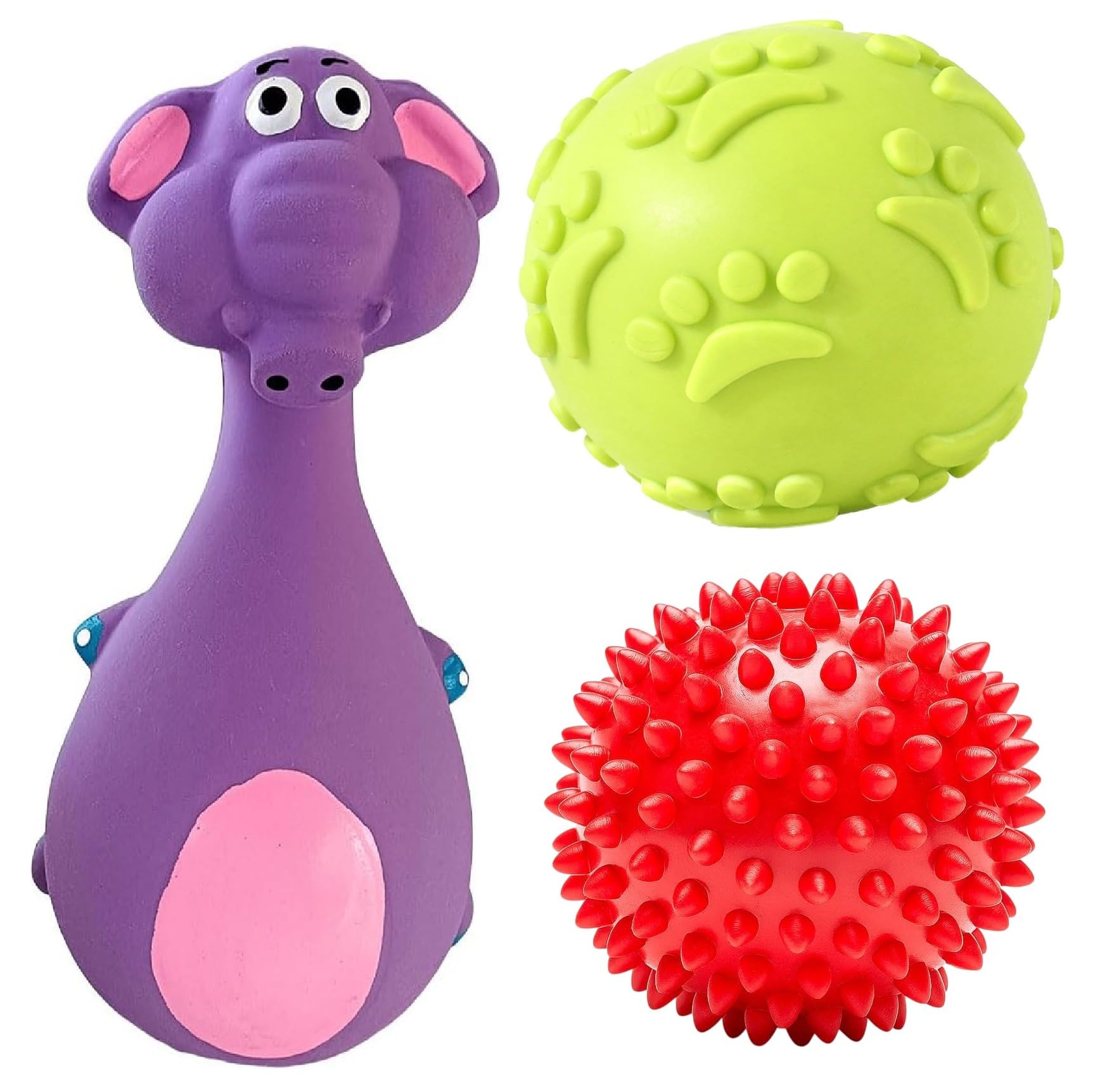 Agirav Best Pet Supplies Interactive Squeaky Dog Chew Toy, Ideal Dog Toys for Chewers, Small, Medium & Large Dogs(Pack of 3)