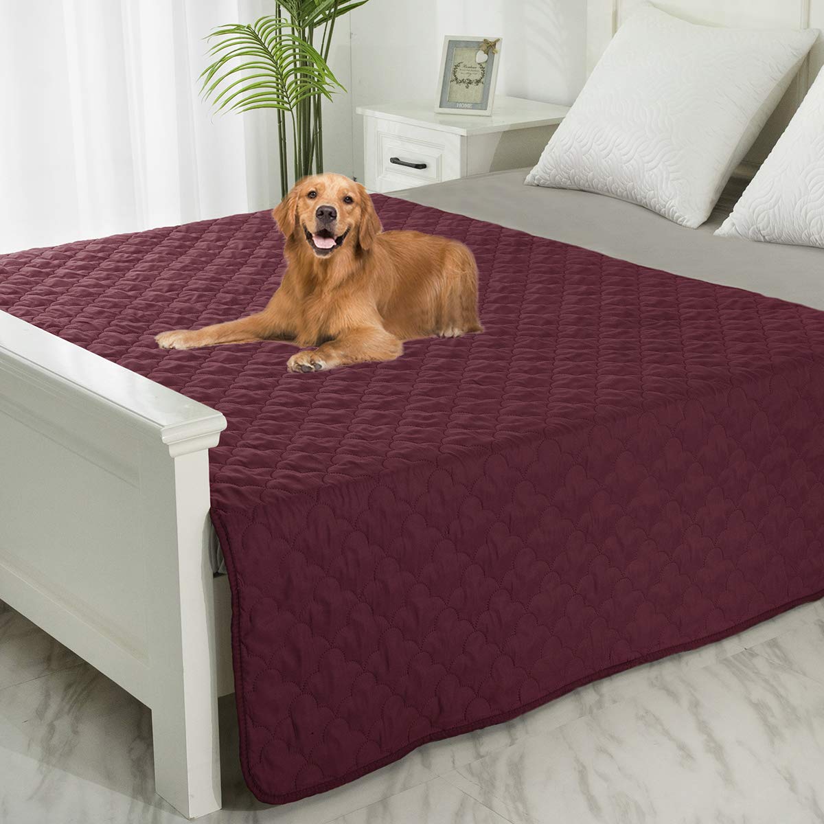 Spxtex Dog Bed Cover Washable Pee Pads Dog Blankets For Puppy Large Dog Cat,Sofa Reversible Changing Pad Reusable 1 Piece(52''X8