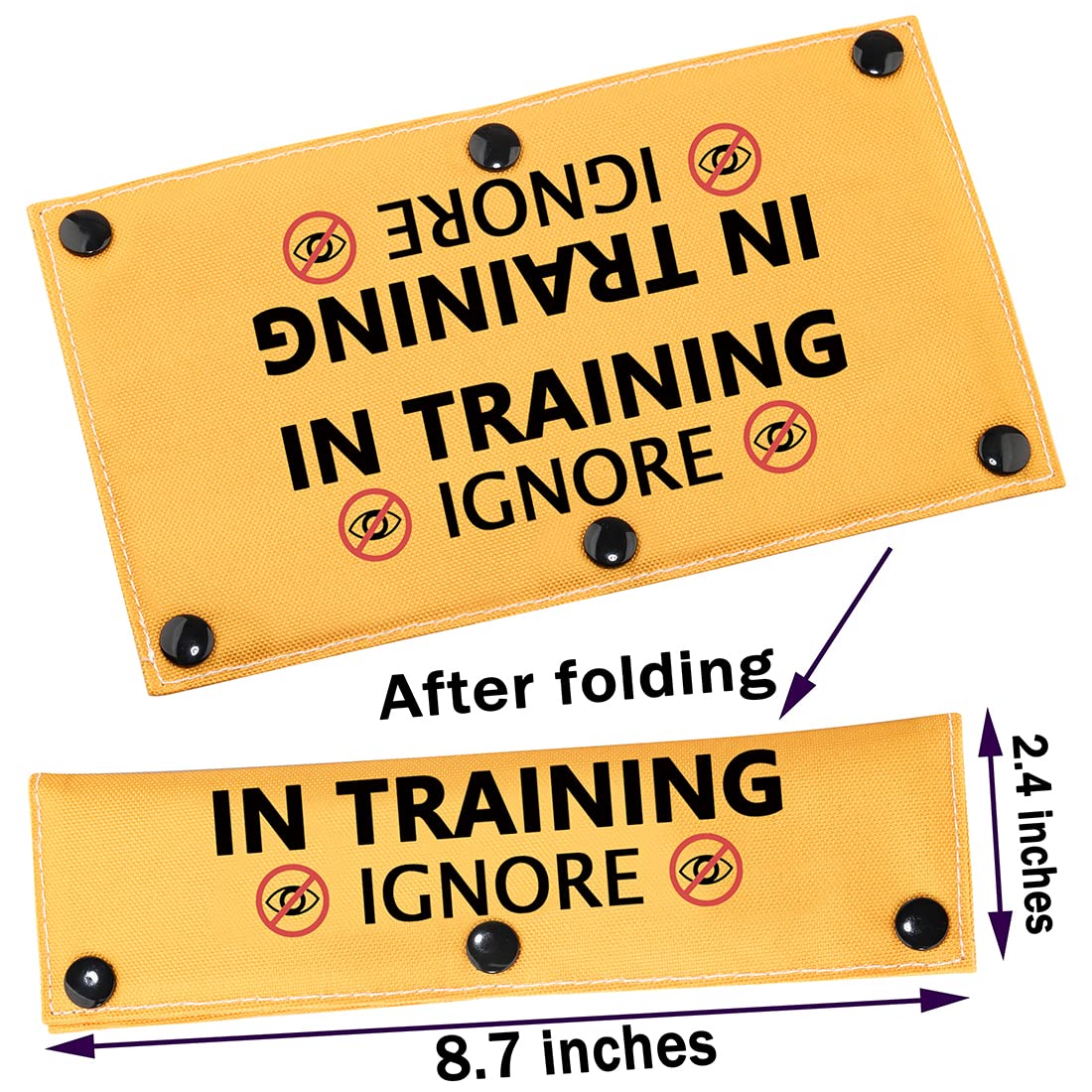 Pwhaoo In Training Ignore Dog Leash Sleeve Dot Not Pet Working Dog Leash Sleeve Service Dog Leash Wrap (In Training Ignore Sleeve)