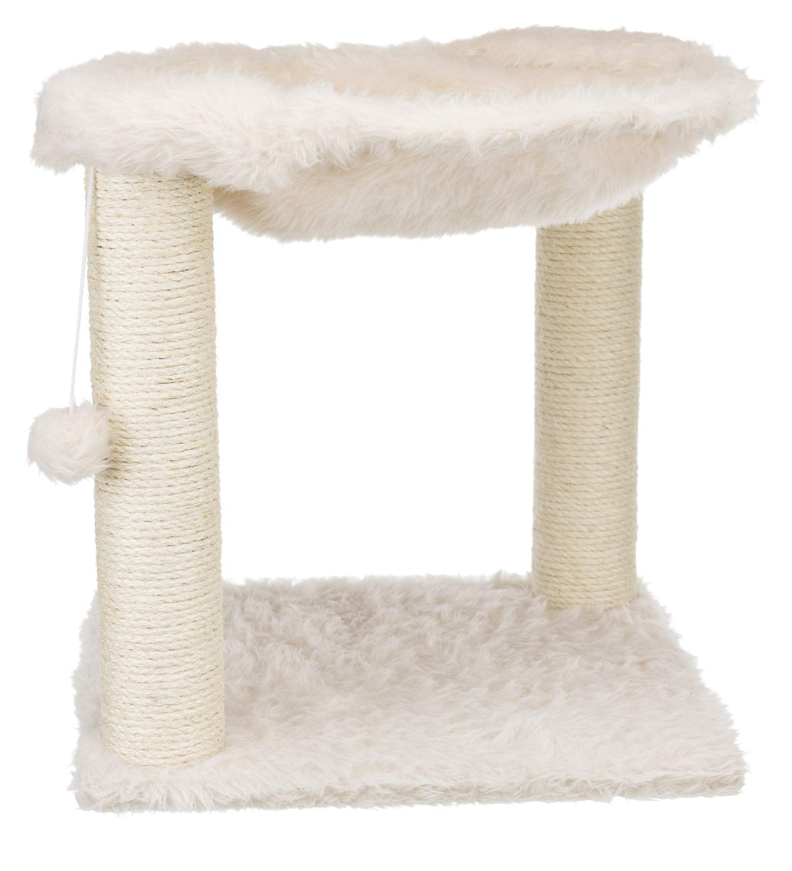 Trixie Baza Scratching Post With Hammock | 18'' Base. Color: Cream