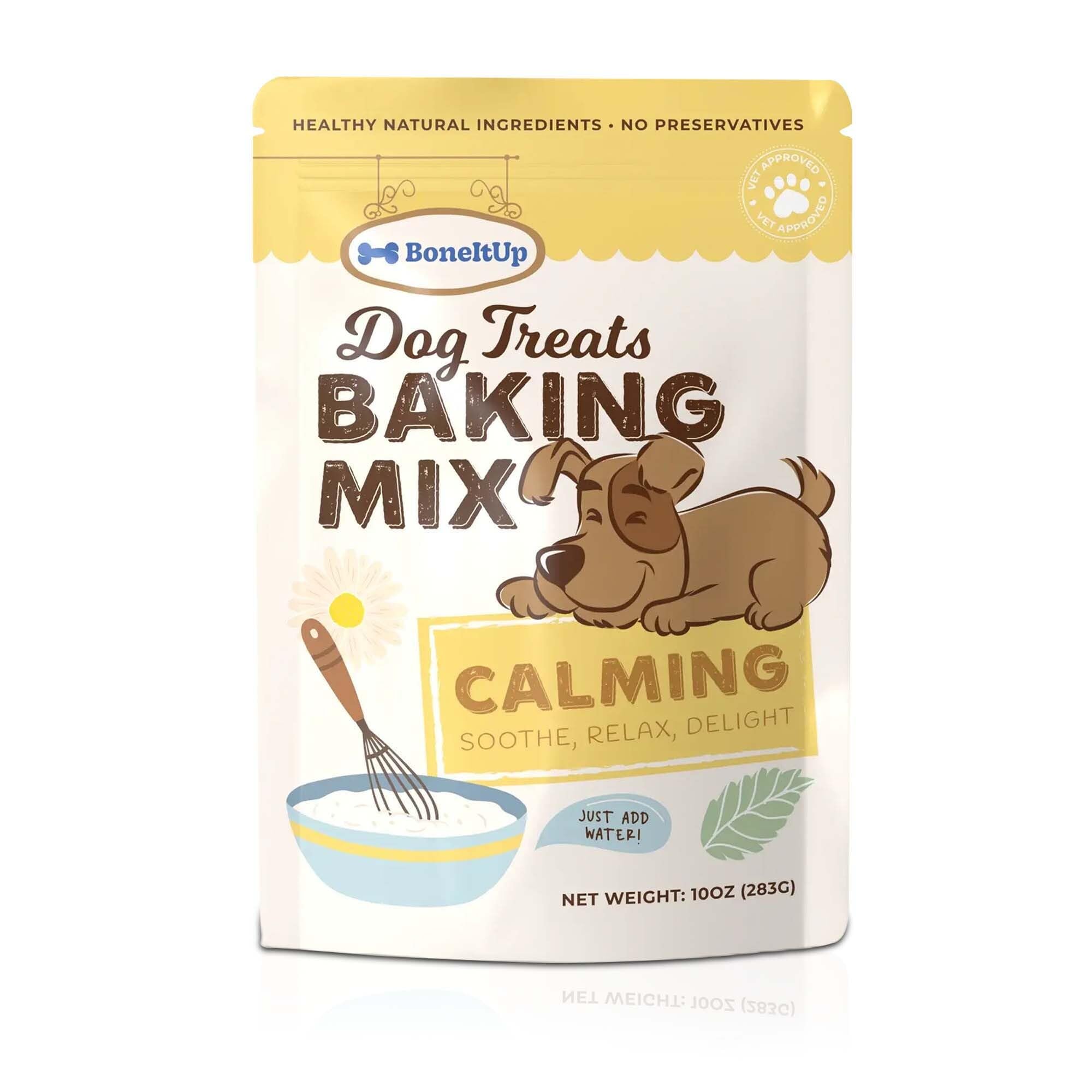 Healthy Calming Dog Treat Baking Mix (Pack of 1) - Natural Chamomile, Valerian Root & Banana Pup Biscuit Mix - Vet-Recommended H
