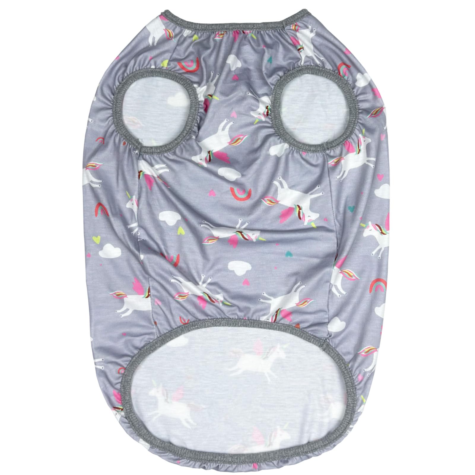 D.E.E Dog Shirt For Large Dogs Summer Cotton Dog Clothes Lightweight Tank Top Female Big (Vunicorngray, 2Xl)