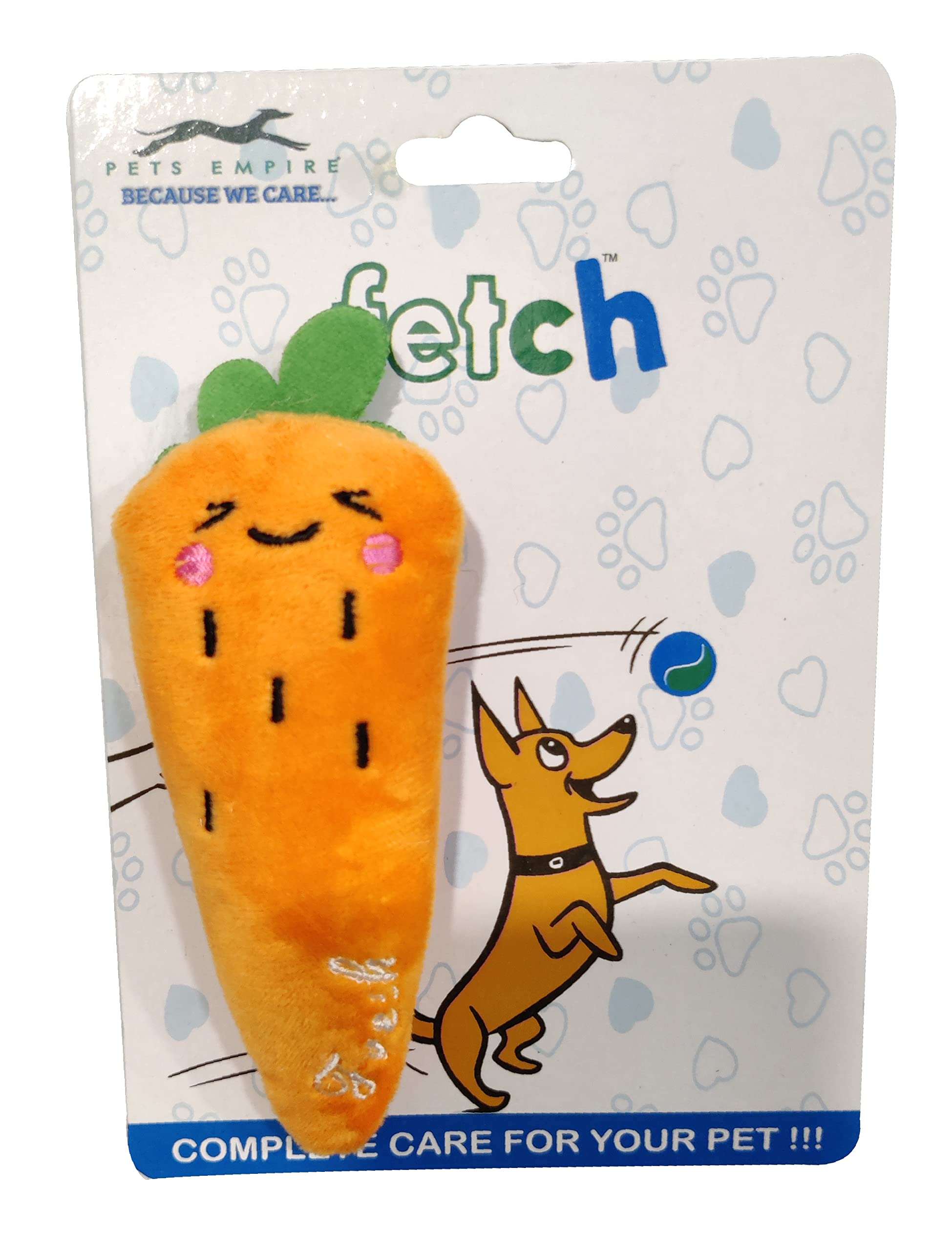 Pets Empire Catnip Toy For Indoor Cats, Plush Carrot Shape Chew Toy, Teething, Training & Funny Play  1 Pc