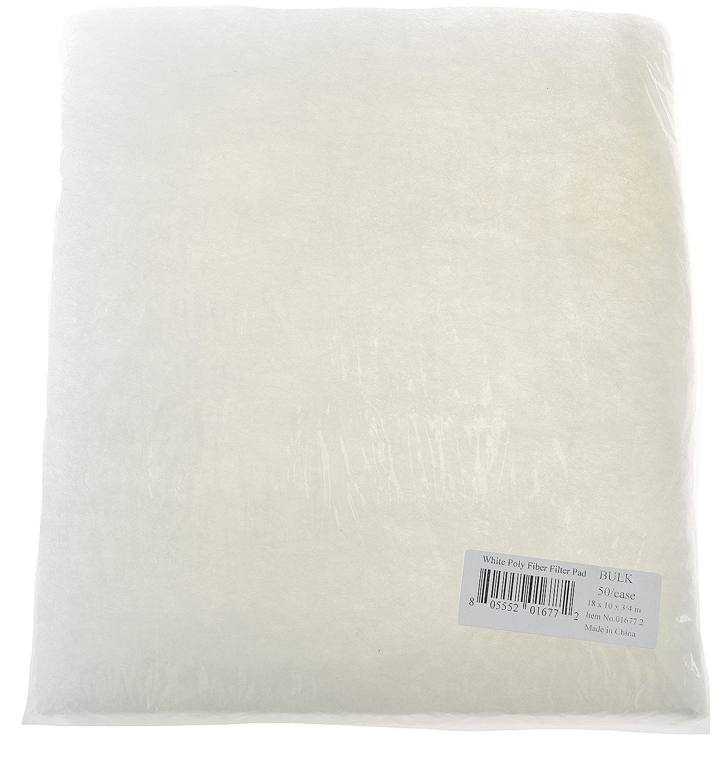 Wave Point Premium Polyfiber + Filter Media Pad 18 X 30 Inch - Cut To Fit For Aquariums And Ponds (Polyfiber, White - 10X18 Inch)