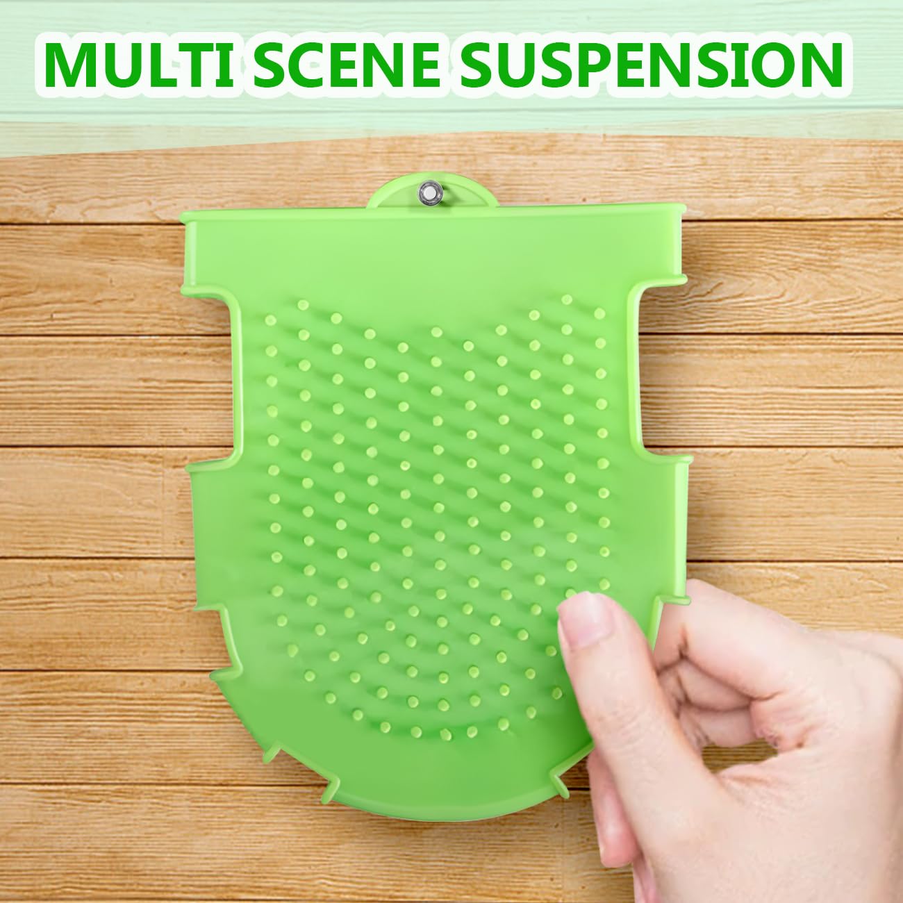 La La Pet Rubber Brush Scraper for Horse Care Double-Sided Animal Grooming Mitt Handheld Glove Brush Professional Horse Bathing