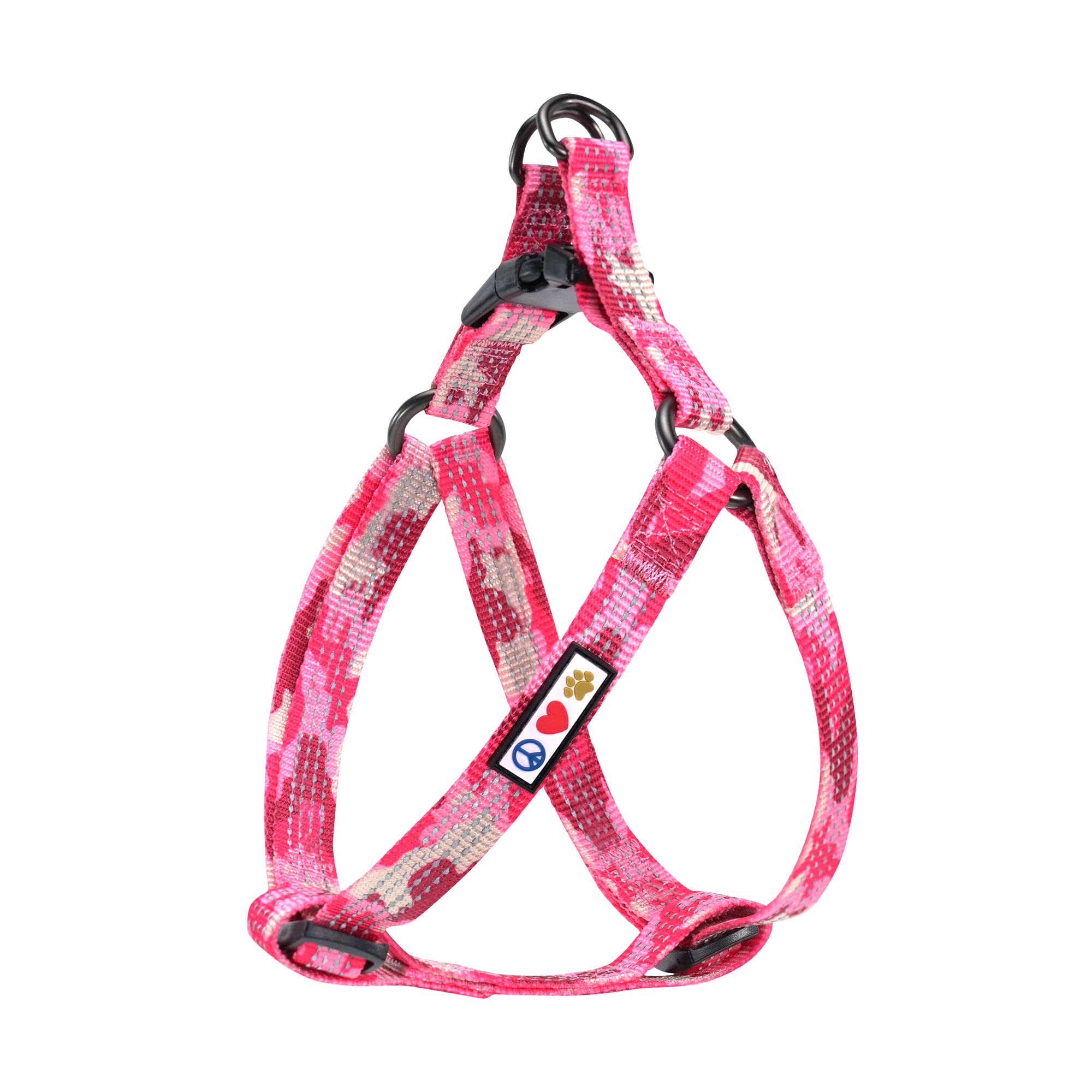 Pawtitas Reflective Step In Dog Harness Or Reflective Harness Training Puppy Harness/Dog Extra Small Dog Harness Xs Camo Pink Dog Harness