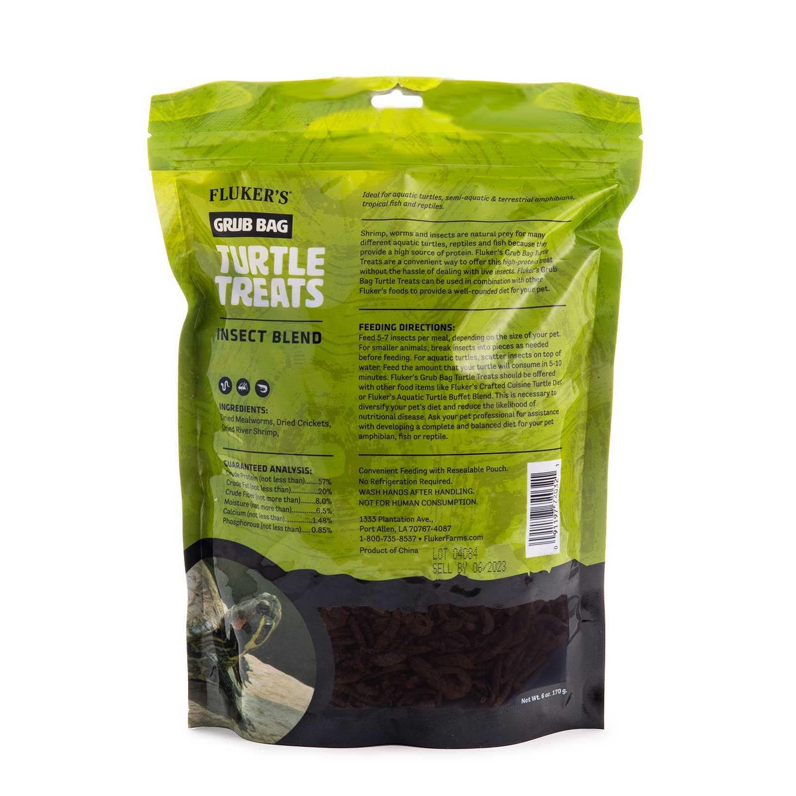 Flukers Grub Bag Turtle Treat Insect Blend