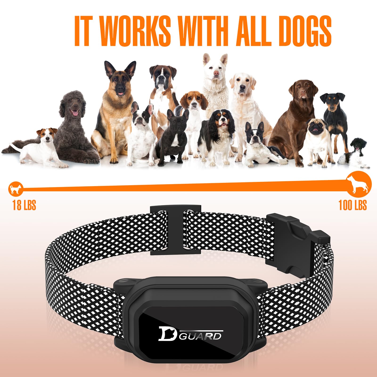 Honey One Shock Collar For Dogs, Dog Training Collar With Remote Control 3500Ft, 3 Training Modes, Ip67 Waterproof E Collar For