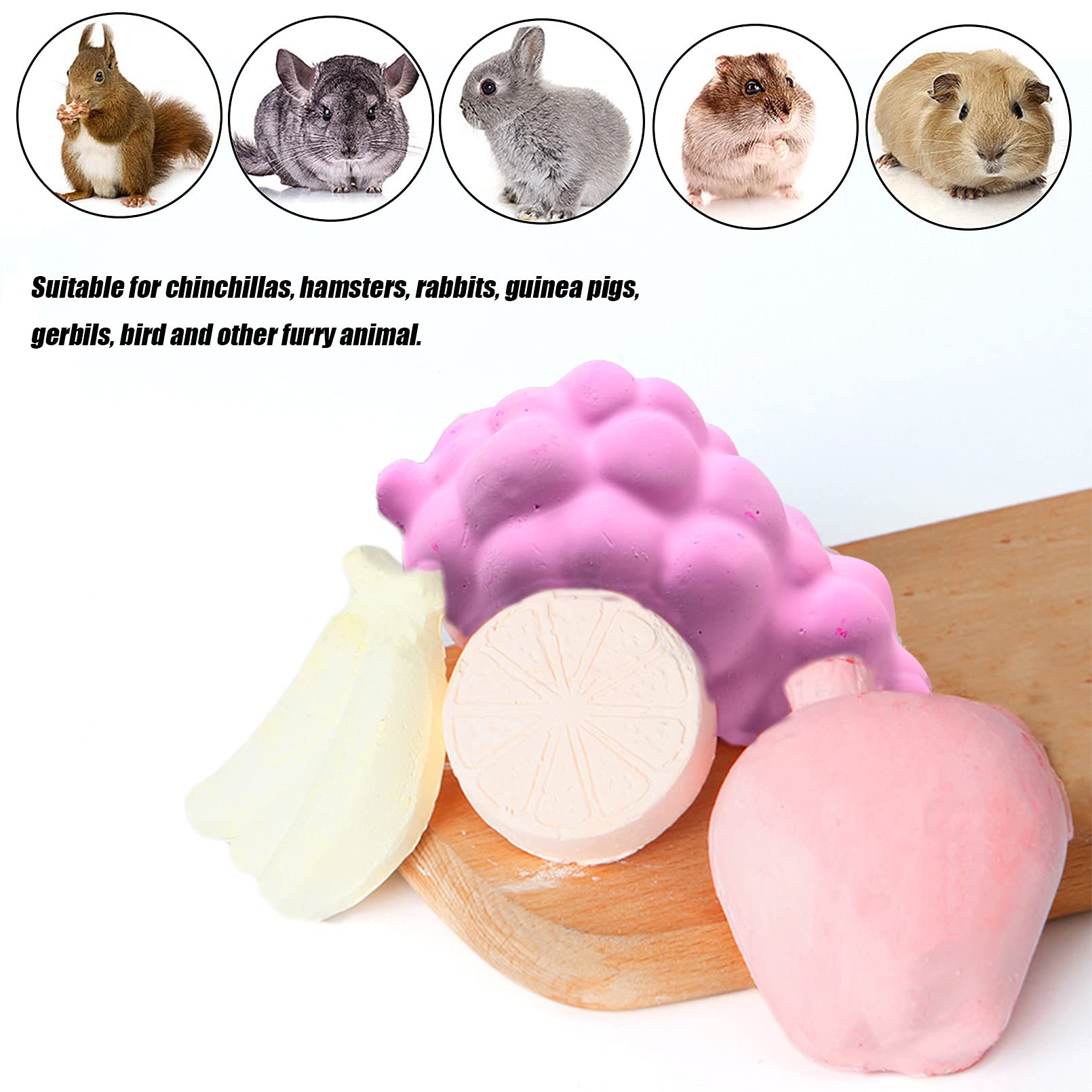 Tfwadmx Lava Block Chew Toys Teeth Grinding Pet Lava Block Calcium Stone For Chinchilla Hamster Mouse Squirrels And Small Pet 4