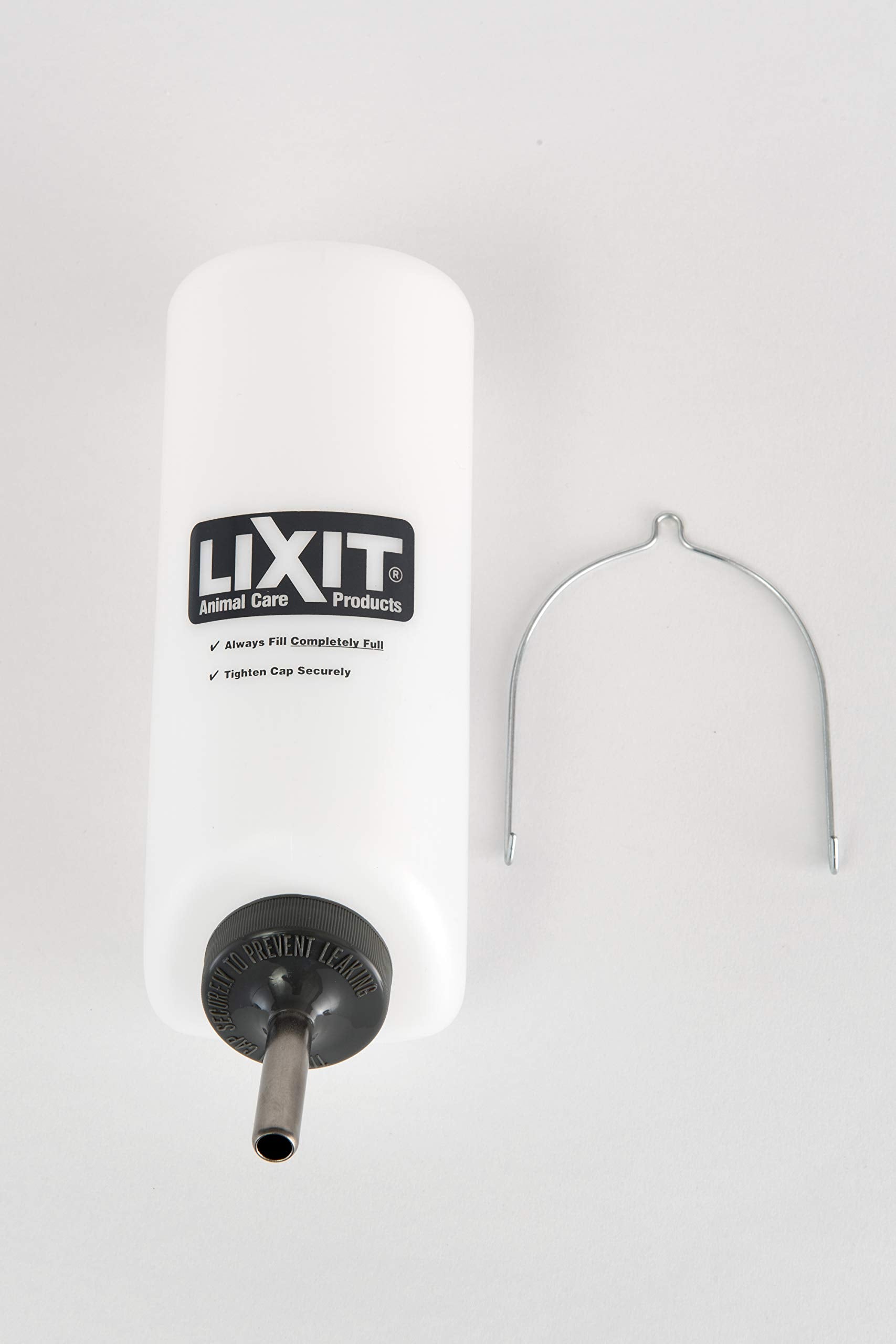 Lixit Wide Mouth Bpa-Free Cage Water Bottles For Rabbits, Ferrets, Guinea Pigs, Rats, Chinchillas, Hamsters, Mice, Hedgehogs, Gerbils And Other Small Animals. (Translucent, 32 Ounce)