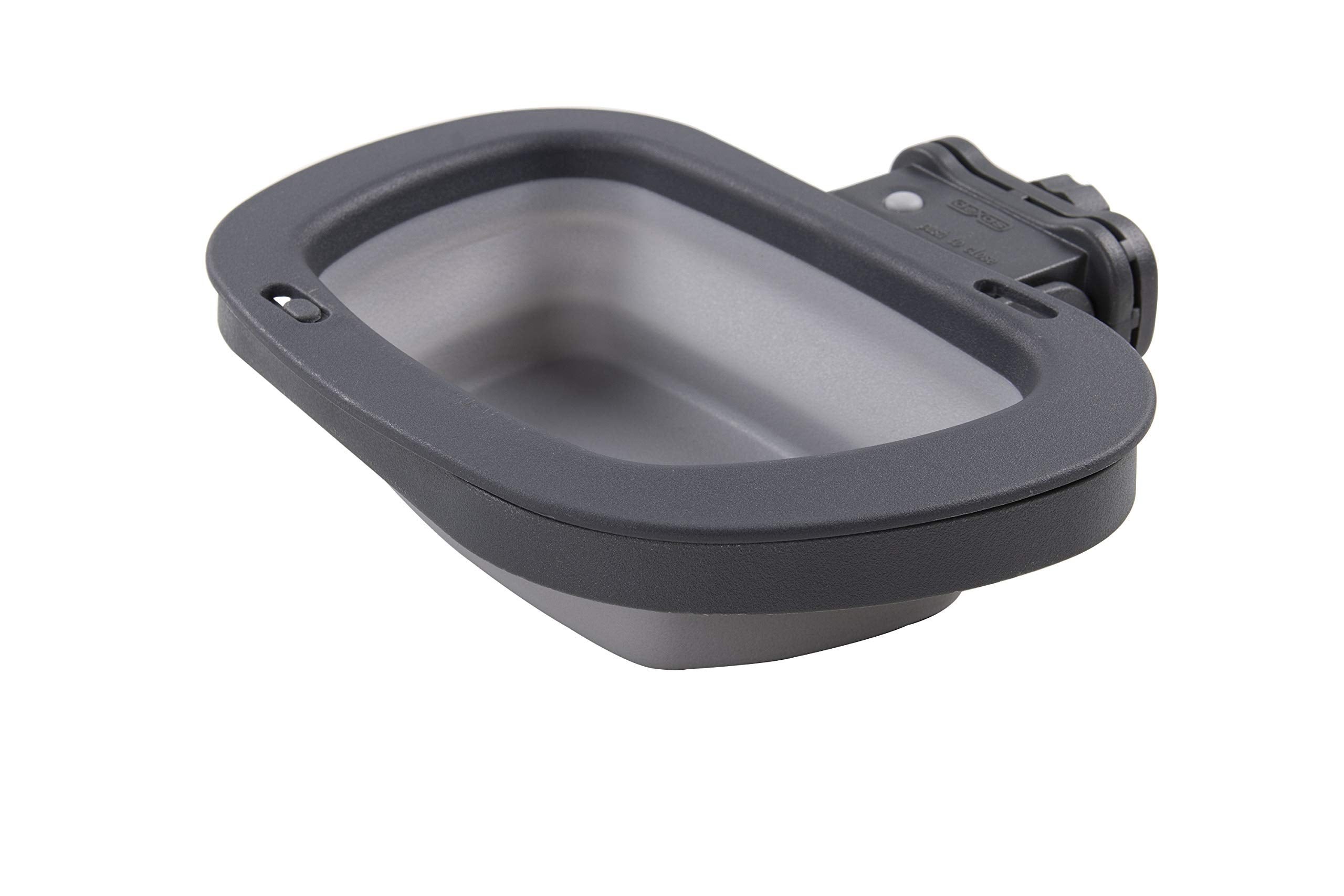 Dexas Popware for Pets Collapsible Kennel Bowl, PW275432429, Light Gray, Regtangular