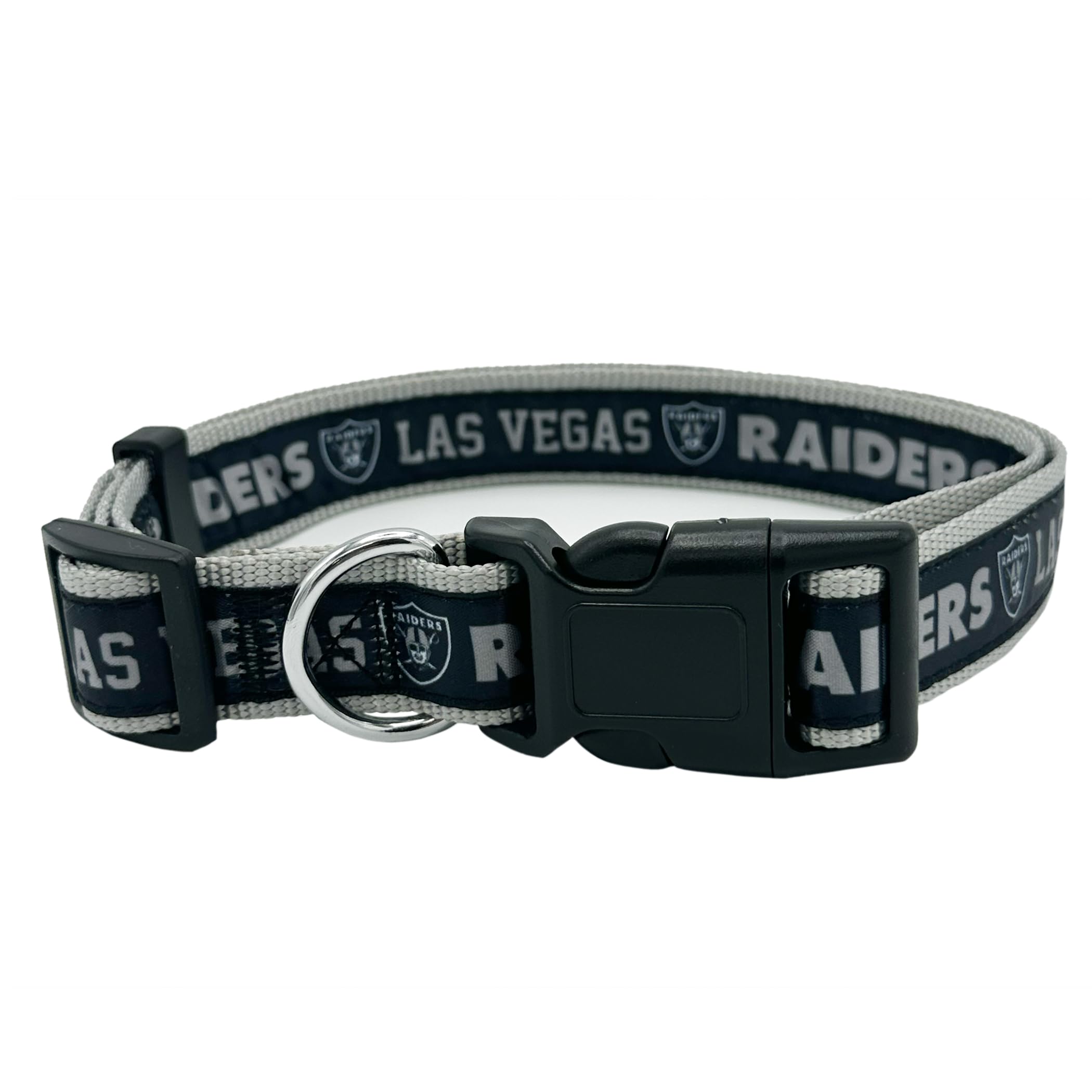 Pets First NFL Raiders Licensed PET COLLAR, Large - Heavy-Duty, Strong, and Durable Dog Collar. Available in 31 Football Teams a