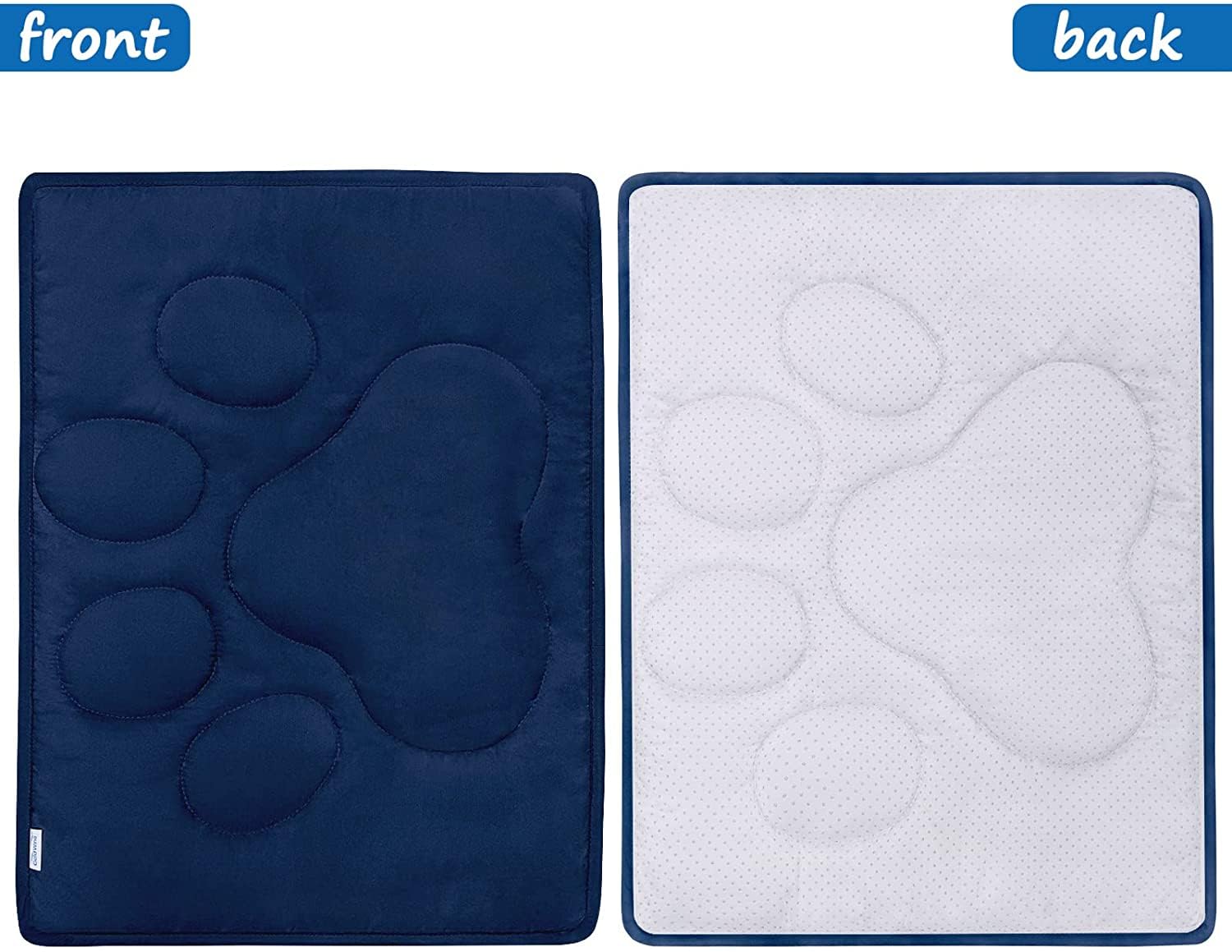 Dog Crate Pad(18''X 24''), Great Mat With Anti-Slip Bottom For Pet Sleeping, Breathable Dog Crate Bed Kennel Pad,Dark Colored To