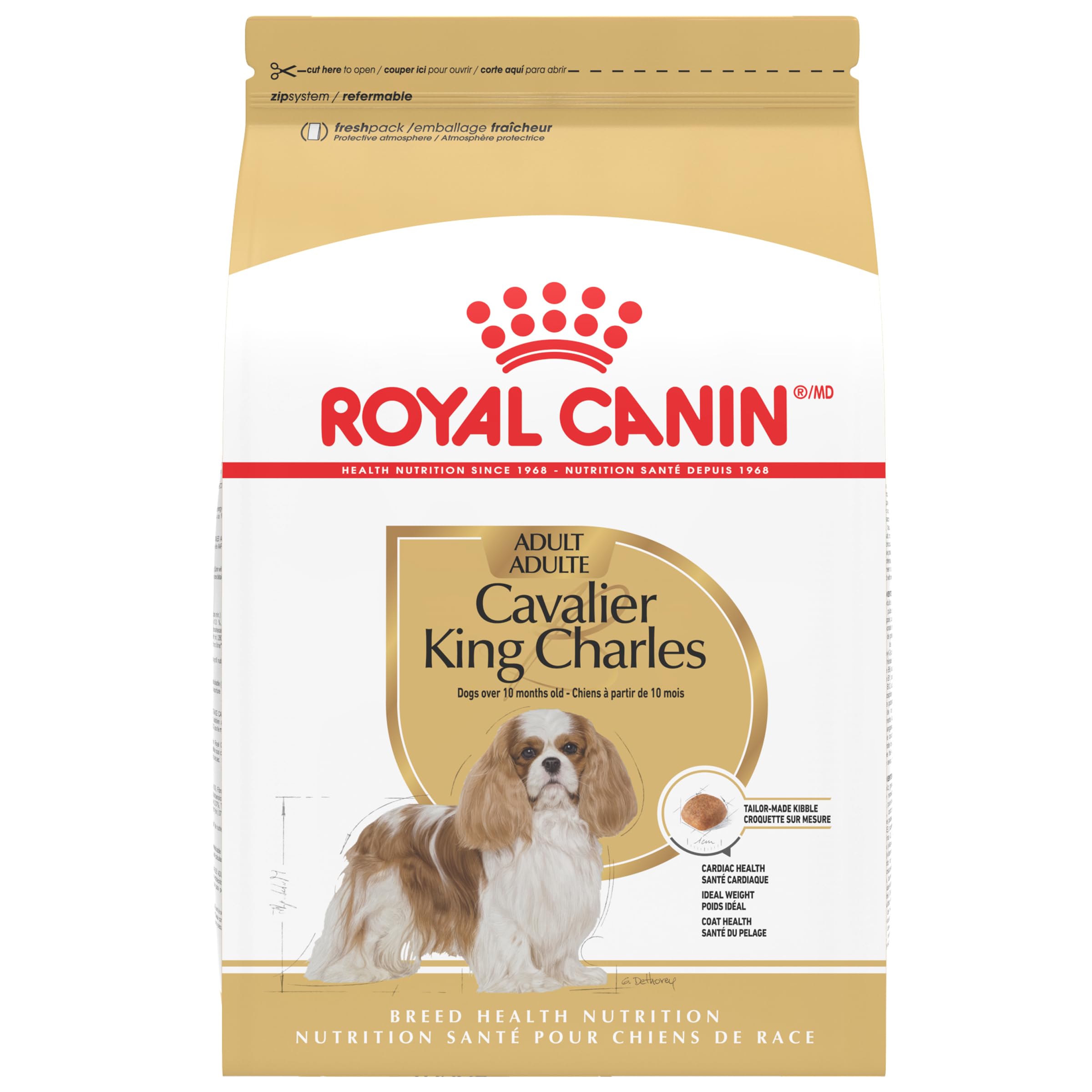 Royal Canin Cavalier King Charles Spaniel Adult Breed Specific Dry Dog Food, 10 lb bag
