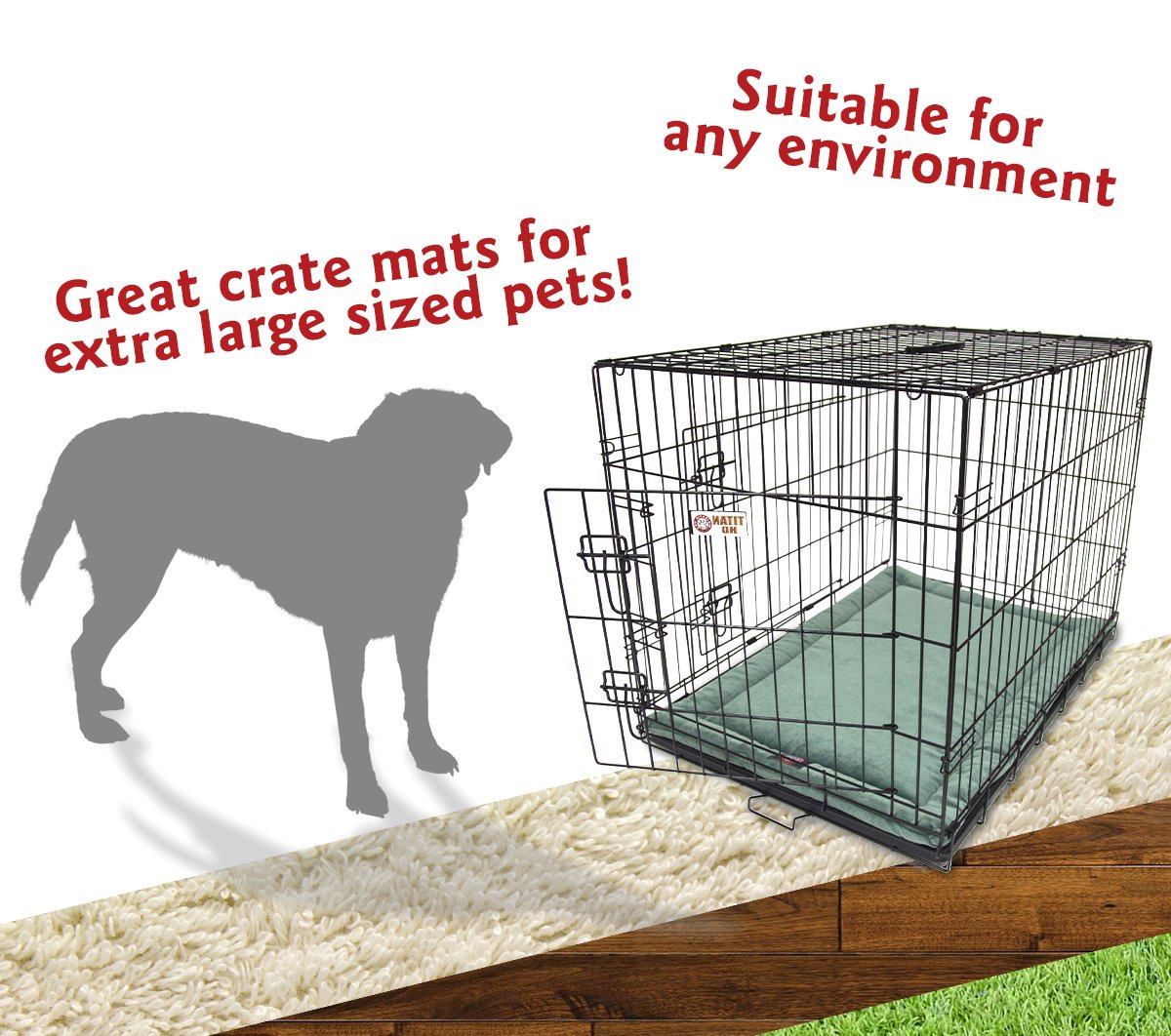 48' Villa Azure Blue Crate Dog Bed Mat By Majestic Pet Products