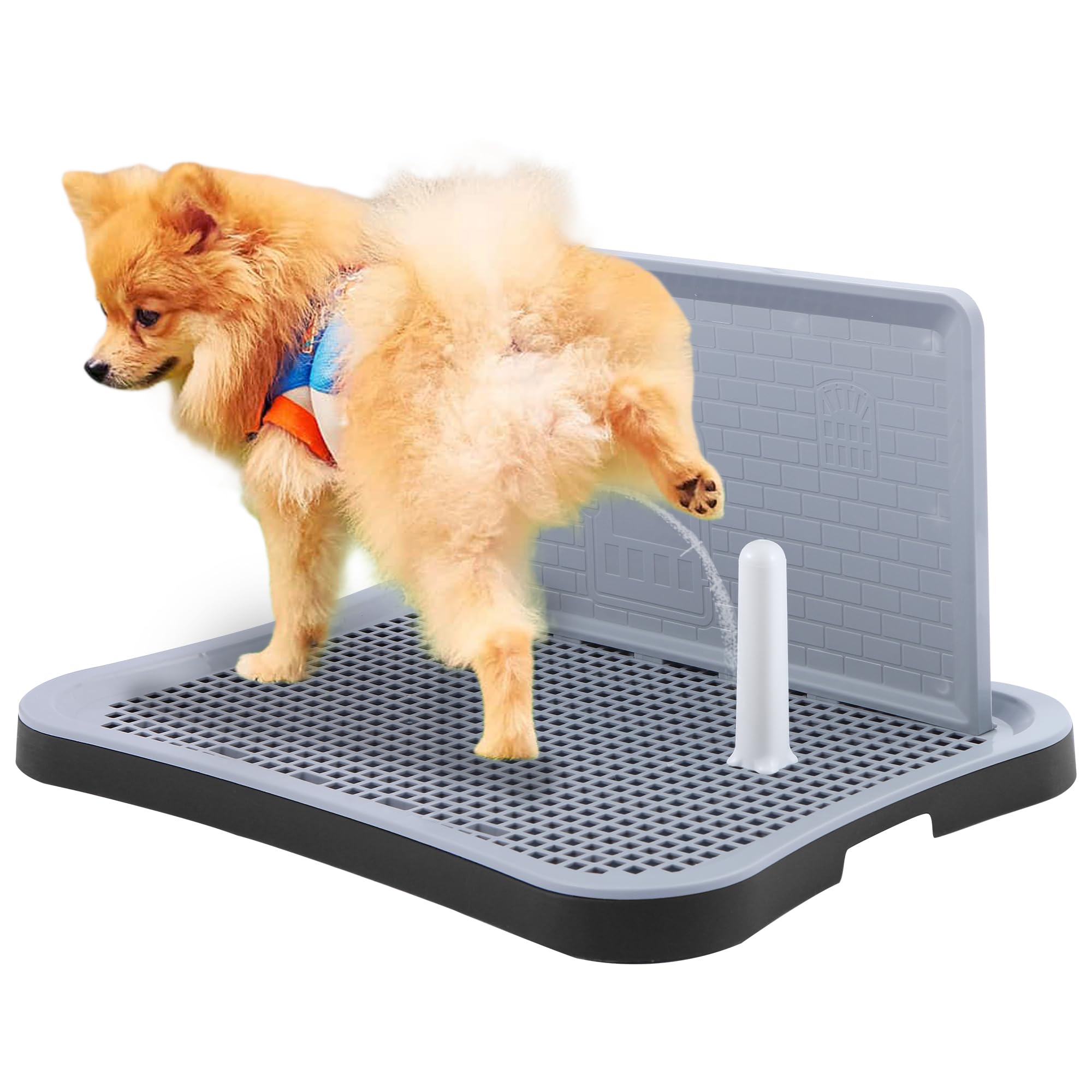 Flerdmau Indoor Dog Potty Pad, Changing Pee Pad Holder Training With Splash Guard, Puppy Pad Holder Tray For Small And Medium-Si