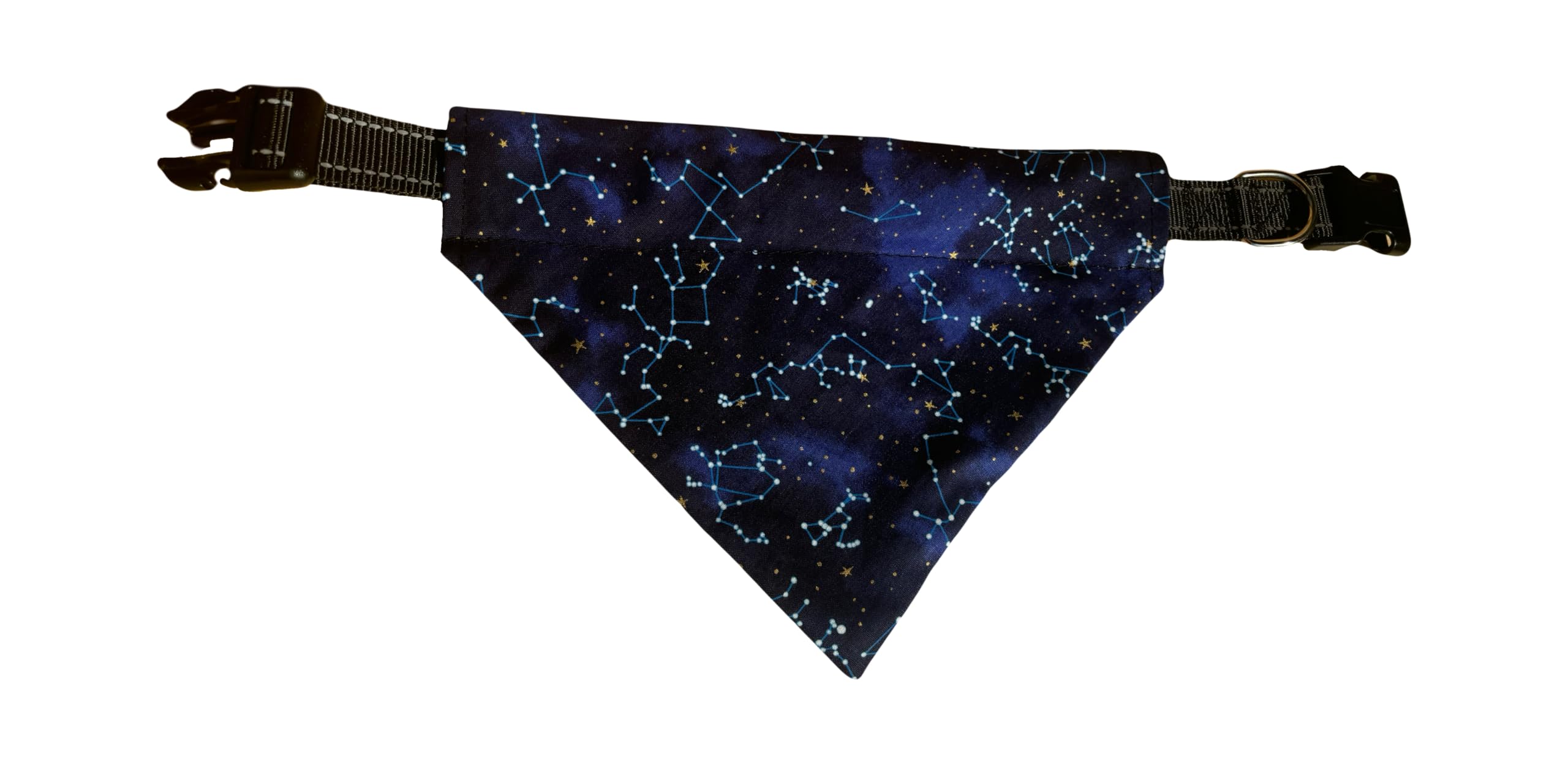 Astronomy Dog Bandana | Stars | Constellations | Purple | Blue | Galaxy | Space | Reversible Dog Bandana | Slip Over The Collar