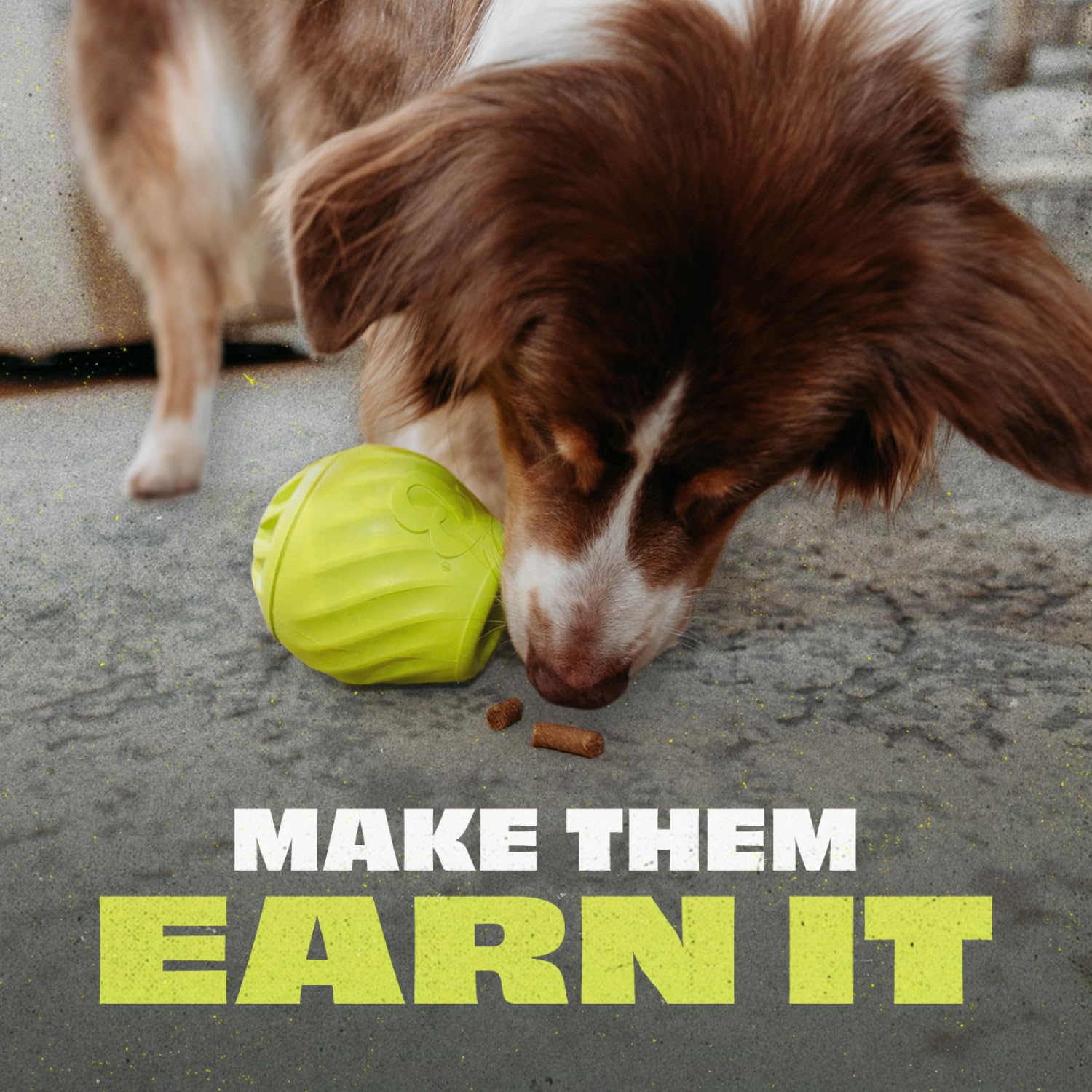 Benebone Pawbler - Natural Rubber Interactive Enrichment Treat And Kibble Dispensing Dog Toy - Great For Boredom - Medium/Large