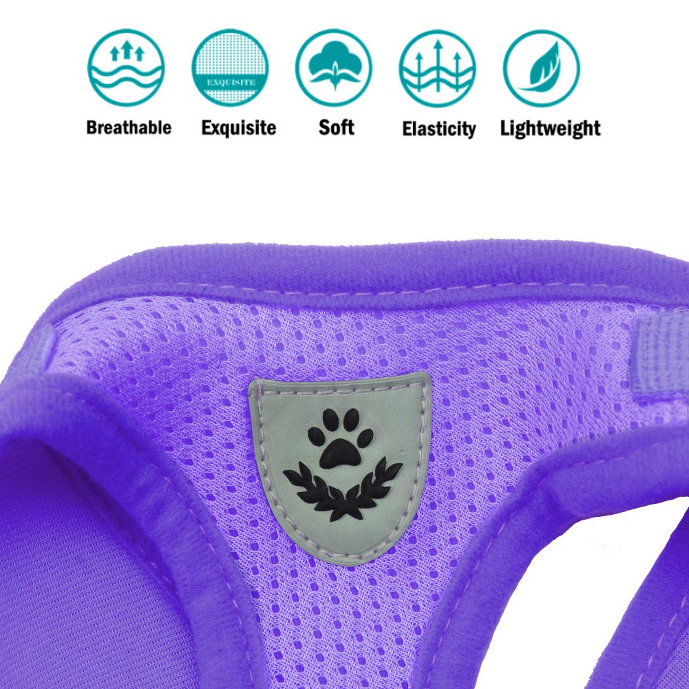 Feimax No Pull Small Cat Harness And Leash Set, Soft Mesh Puppy Reflective Adjustable Harnesses For Walking Escape Proof Cat Kit