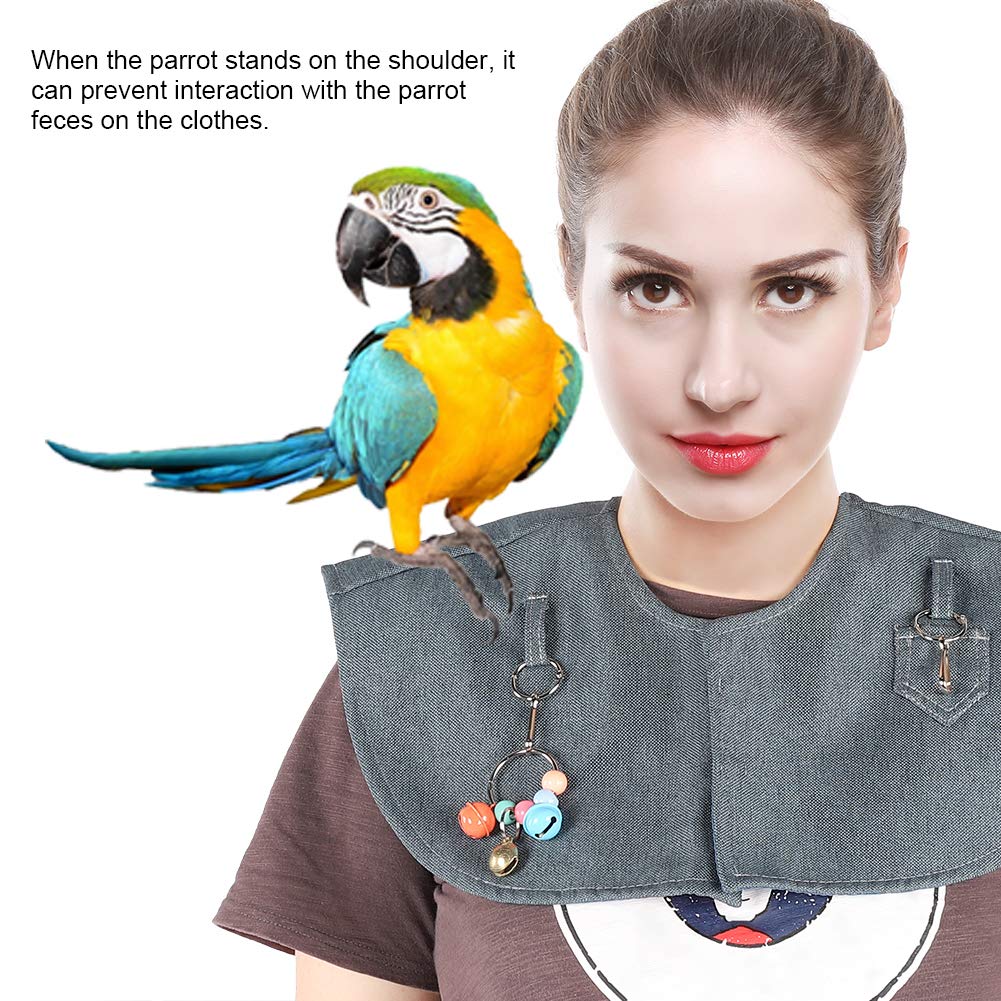 Gloglow Parrot Training Shoulder Cape, Anti Scratch Anklet Pet Shoulder Pad Protector Stand Anti Scratch Anklet Pet Shoulder Pad