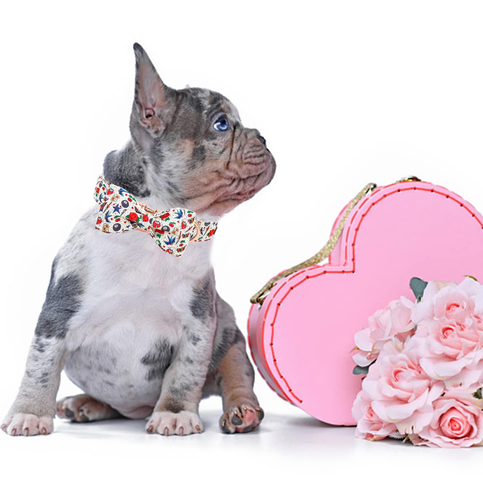 Elegant Little Tail Bowtie Collar - Customize For X-Small Dogs