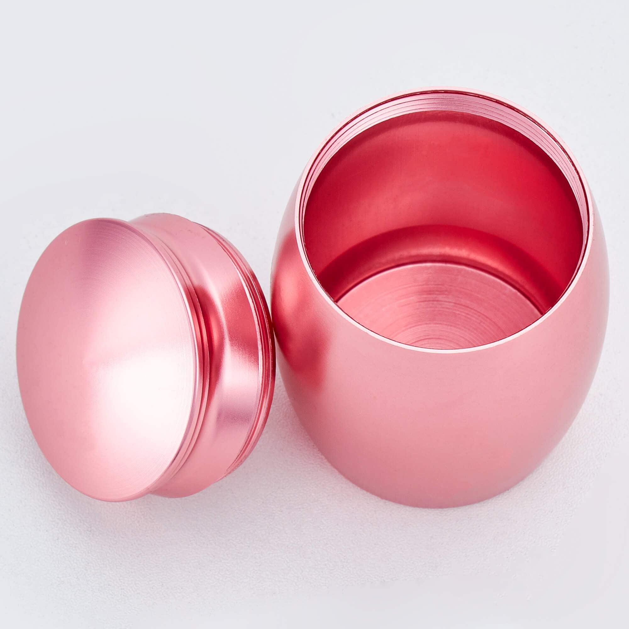 Lines Arte 2.67 Inches Small Keepsake Pet Urns For Dog Cats Ashes,Mini Pink Cremation Urns For Memorial Tiny Animal Ashes With P