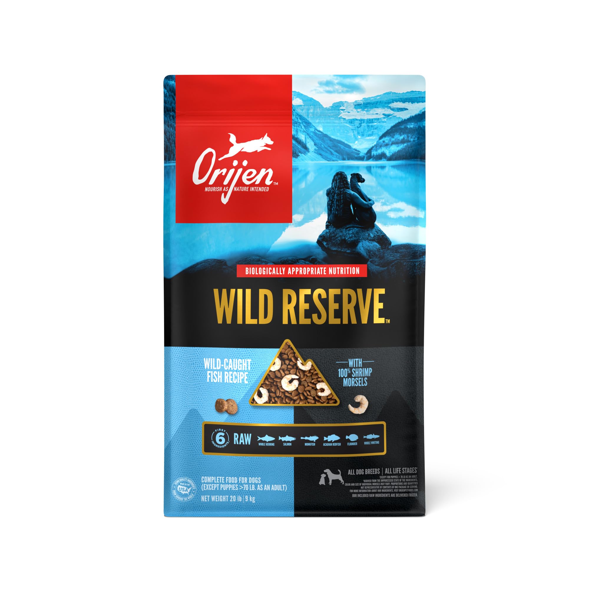 ORIJEN Wild Reserve Dry Dog Food Wild-Caught Fish Recipe 20lb Bag