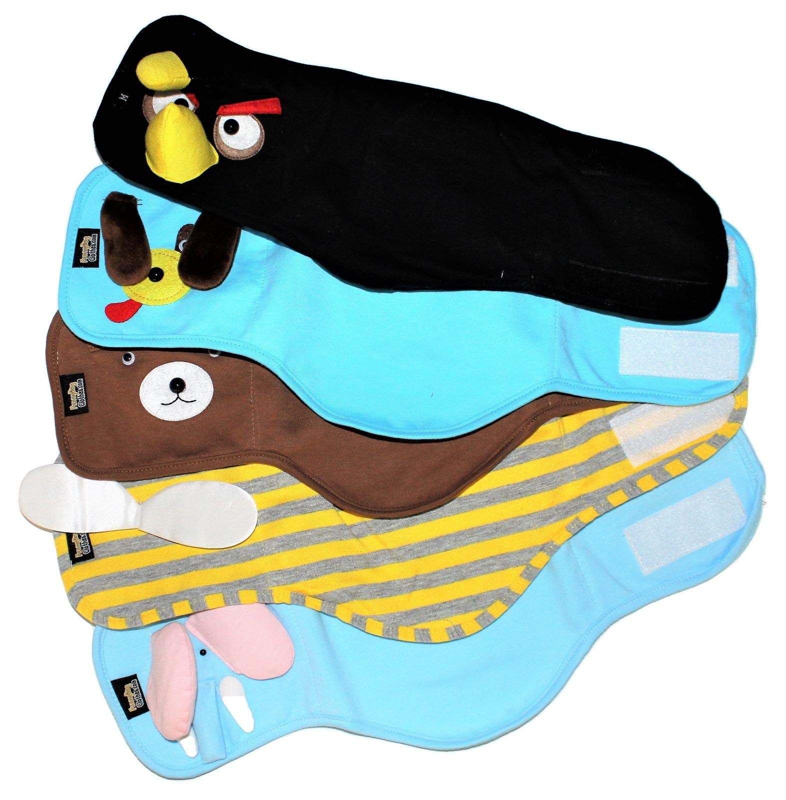 Dog Puppy Funny Diaper Belly Band Male Boy For Small Breeds (Black, M - Waist 10' - 13')