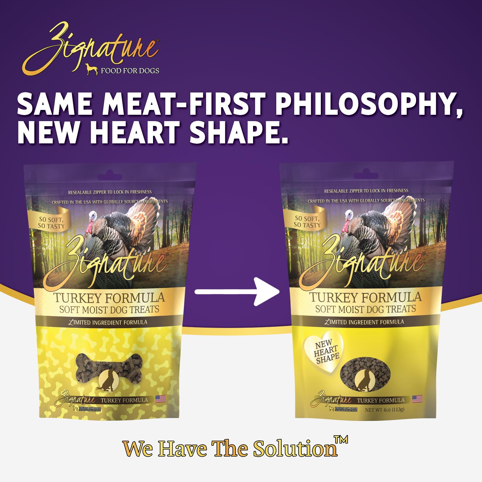 Zignature Turkey Soft Moist Treats for Dogs